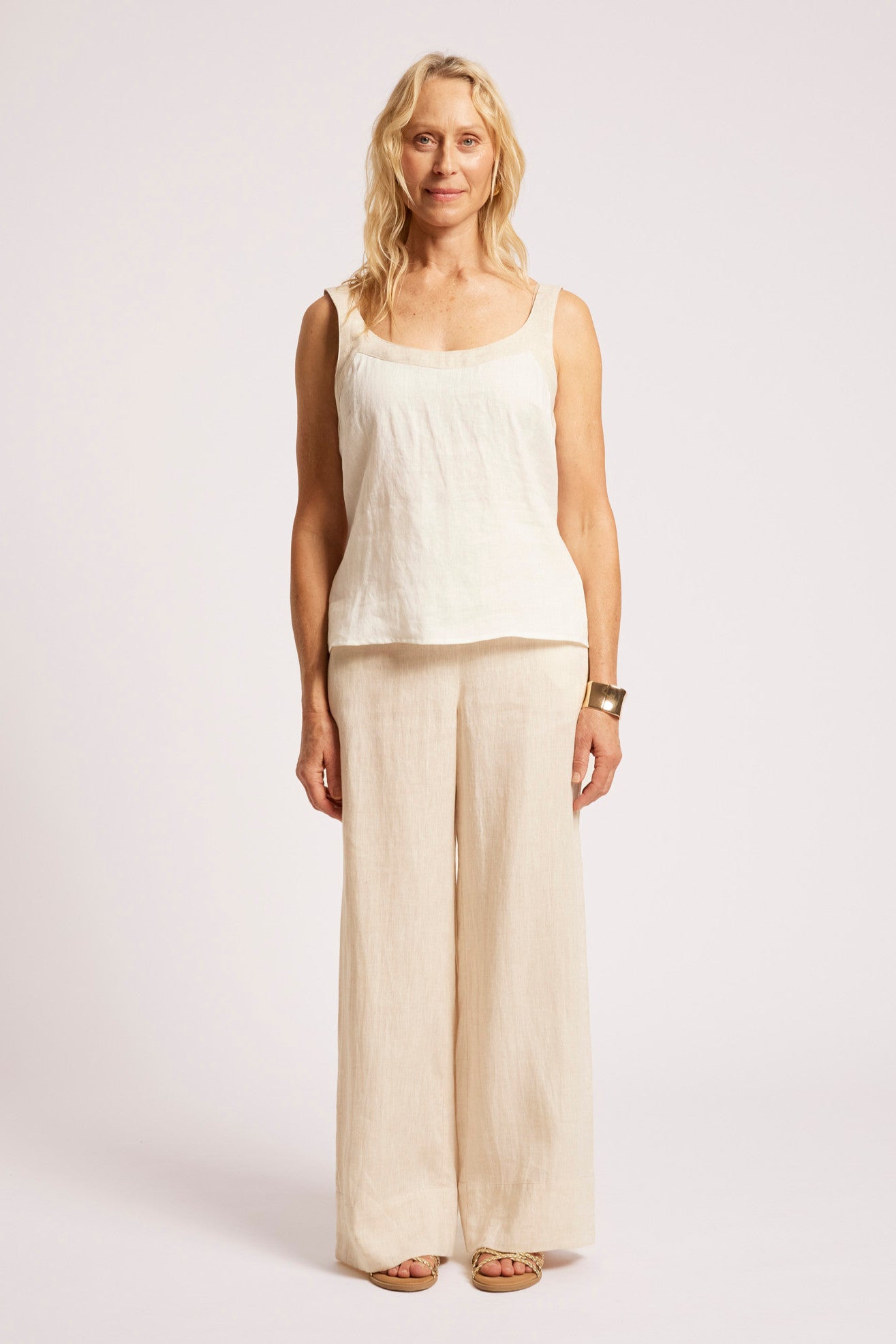 Maris Splice Tank - White / Tusk