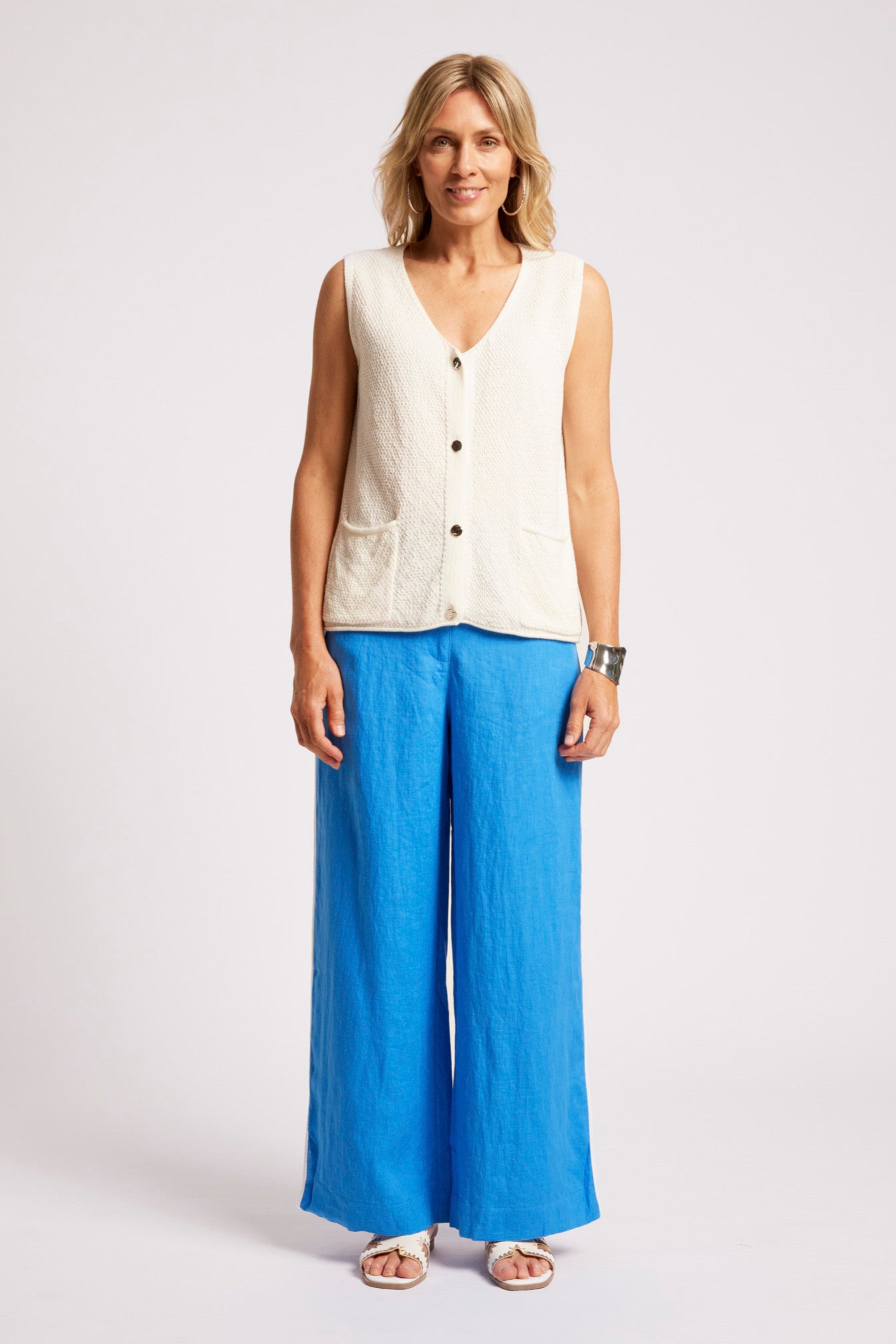 Maris Knit Vest - White
