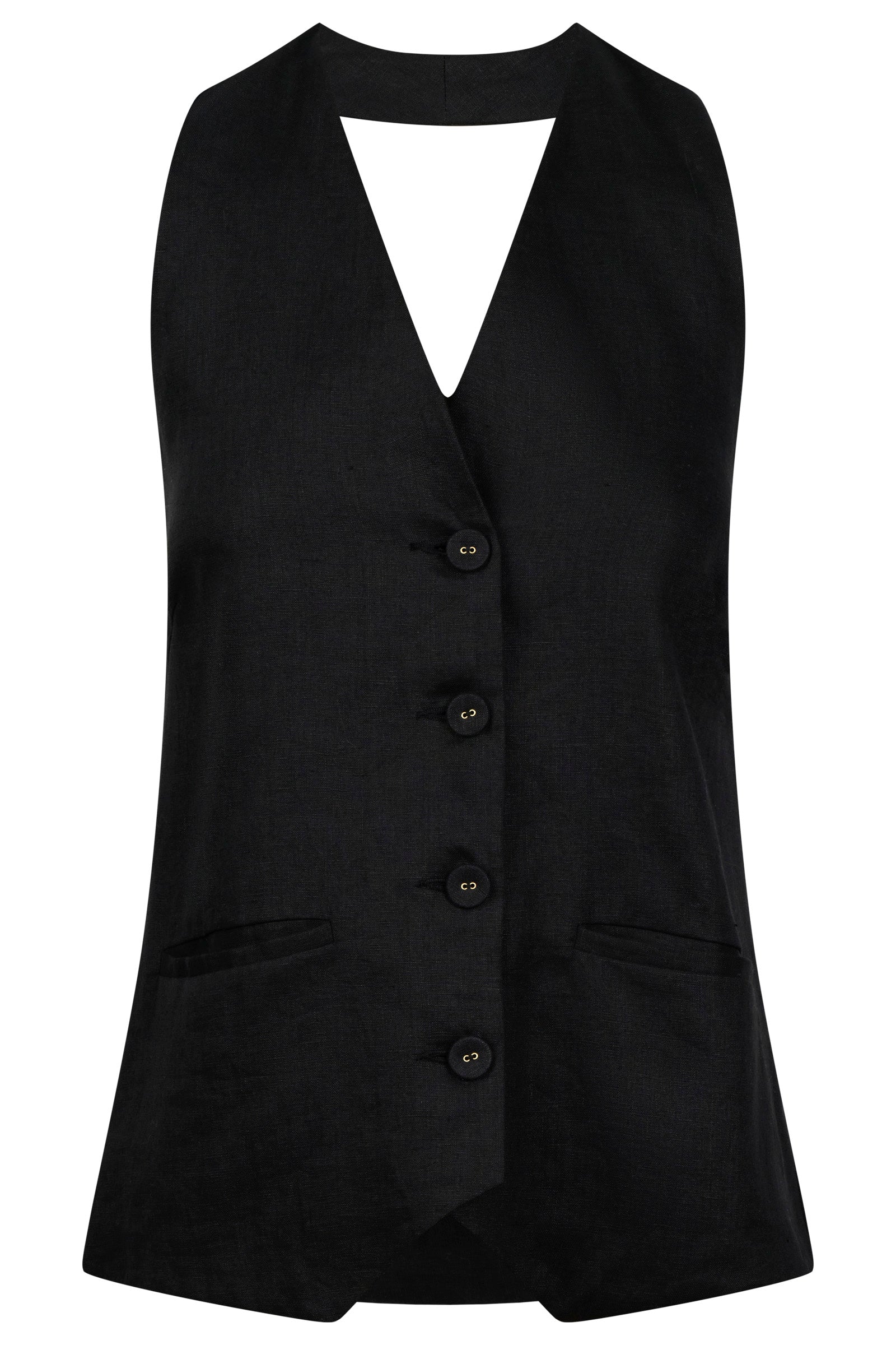 Maris Halter Vest - Black