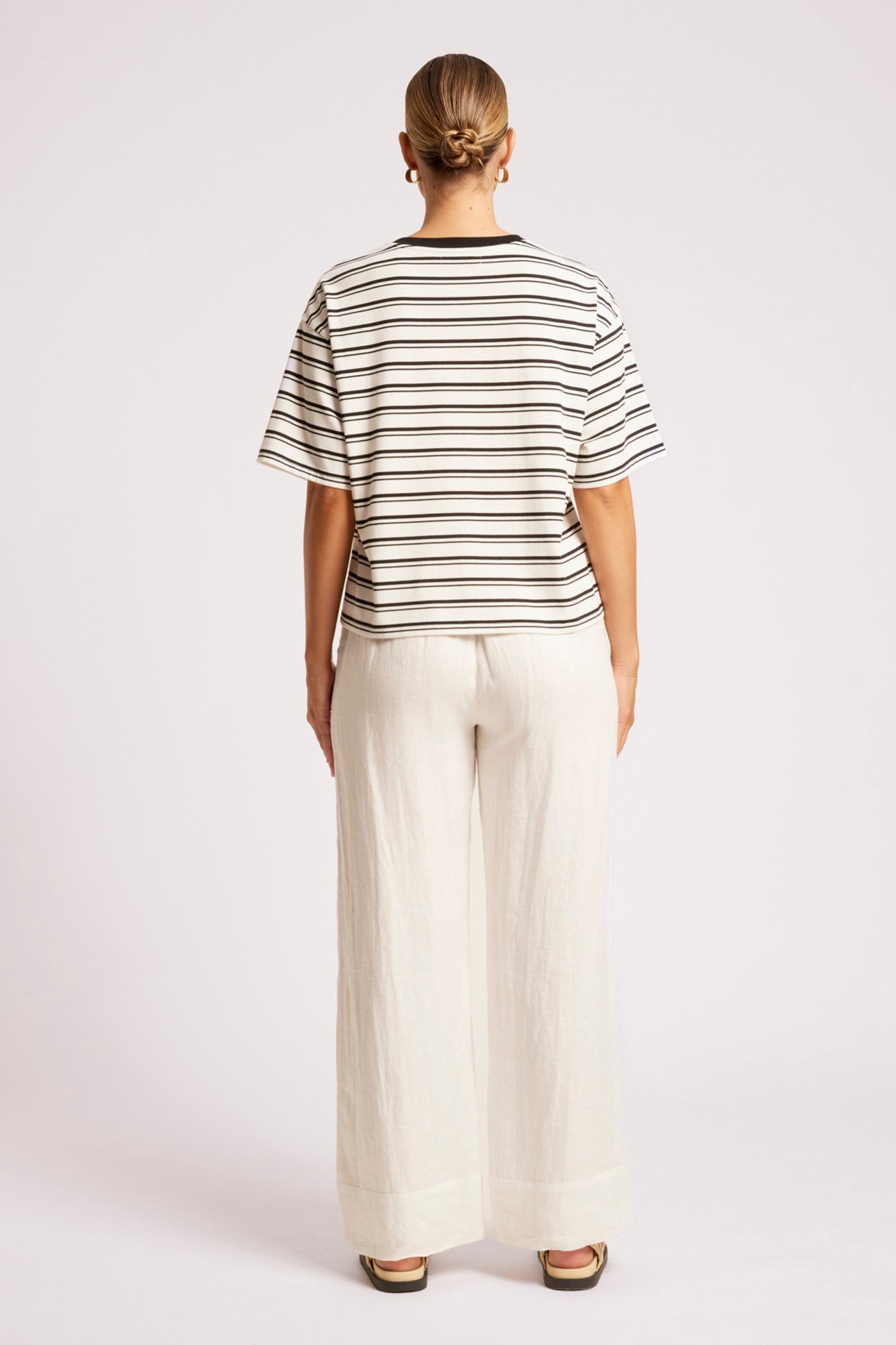 Paloma Striped Tshirt - Black / White