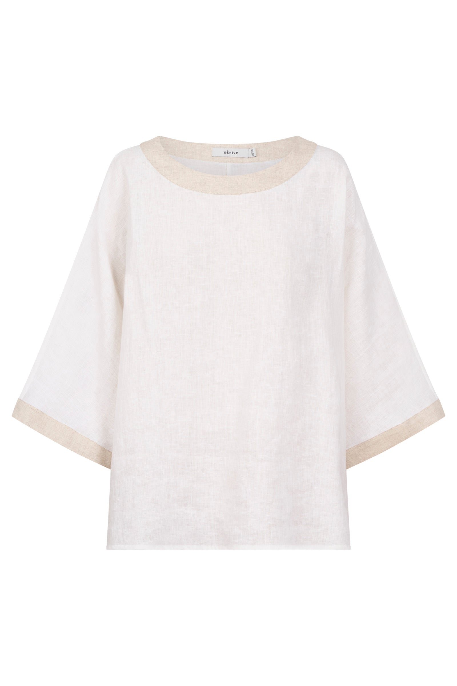 Maris Relaxed Splice Top - White / Tusk