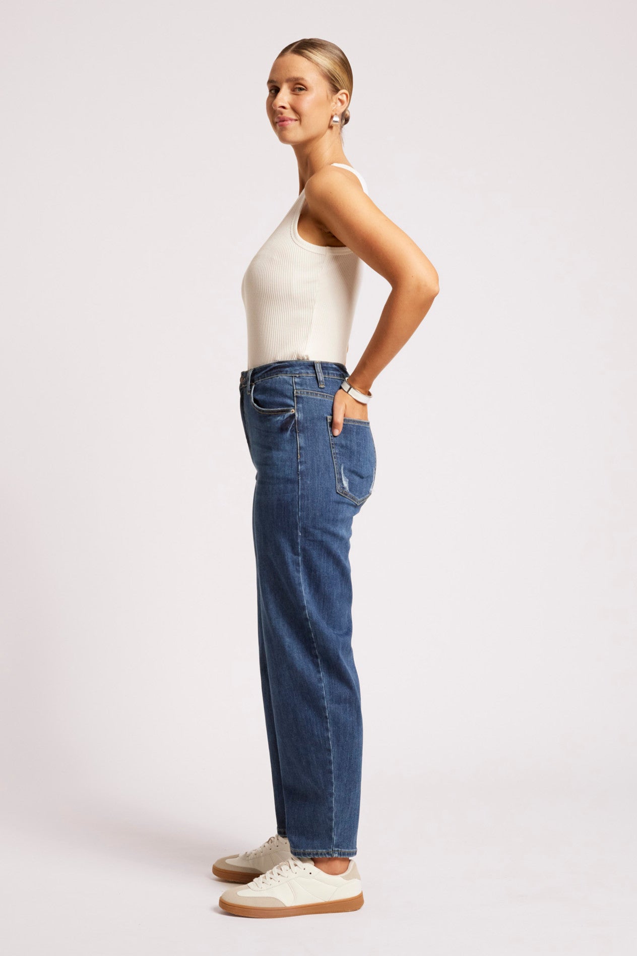 Maris Barrel Denim Jean - Denim