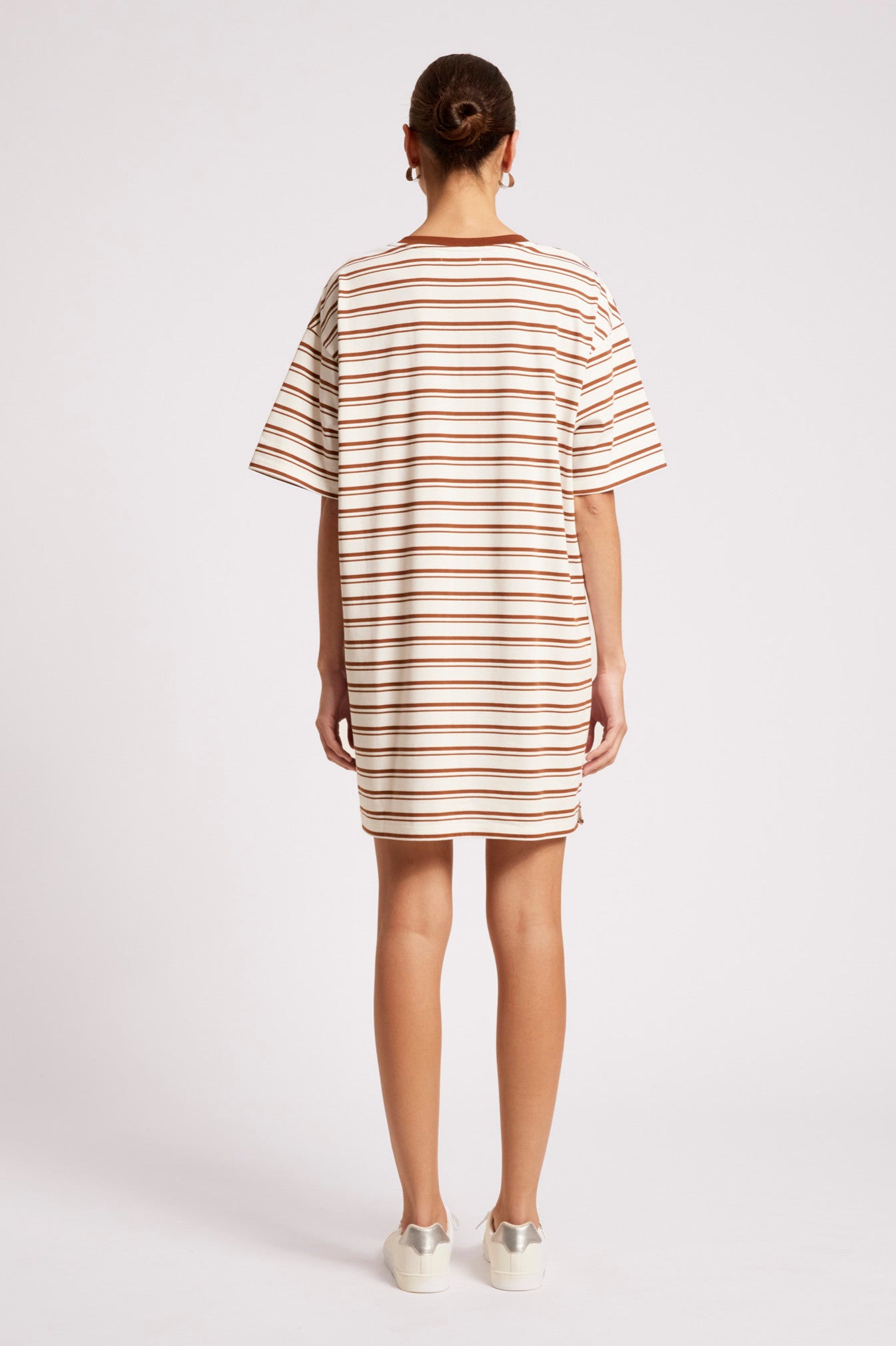 Paloma Striped Dress - Dune / White