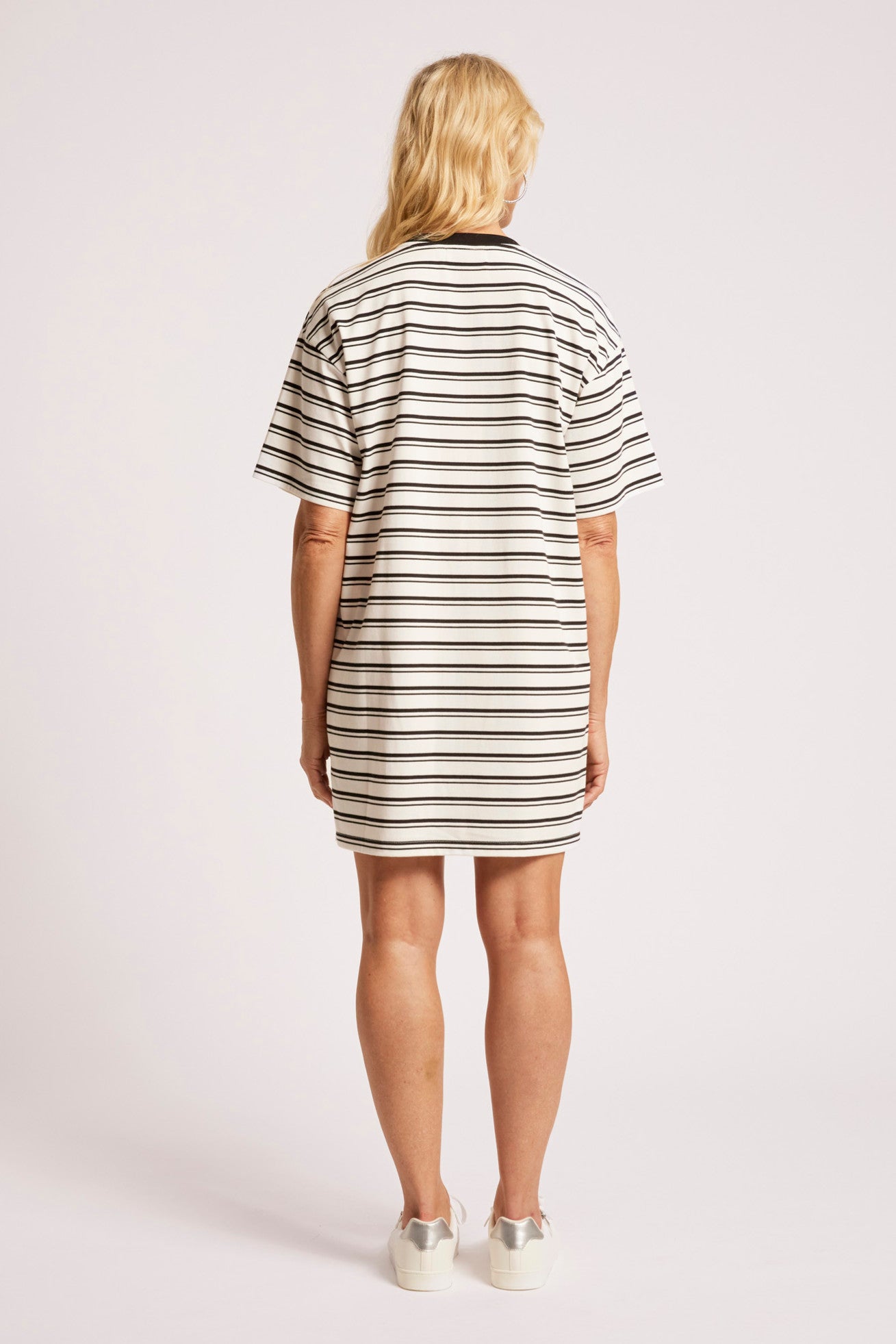 Paloma Striped Dress - Black / White