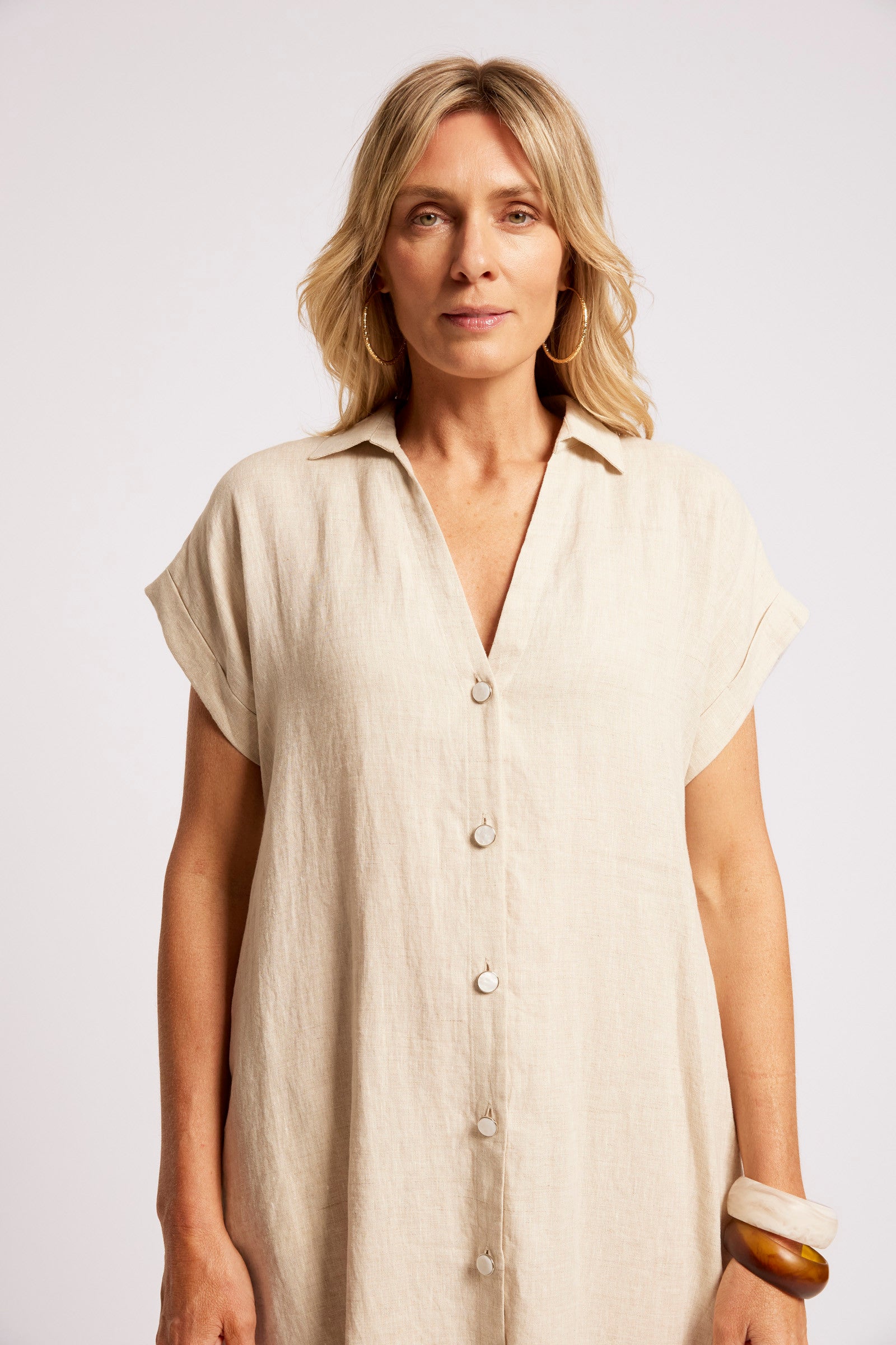 Maris Shirt Dress - Tusk