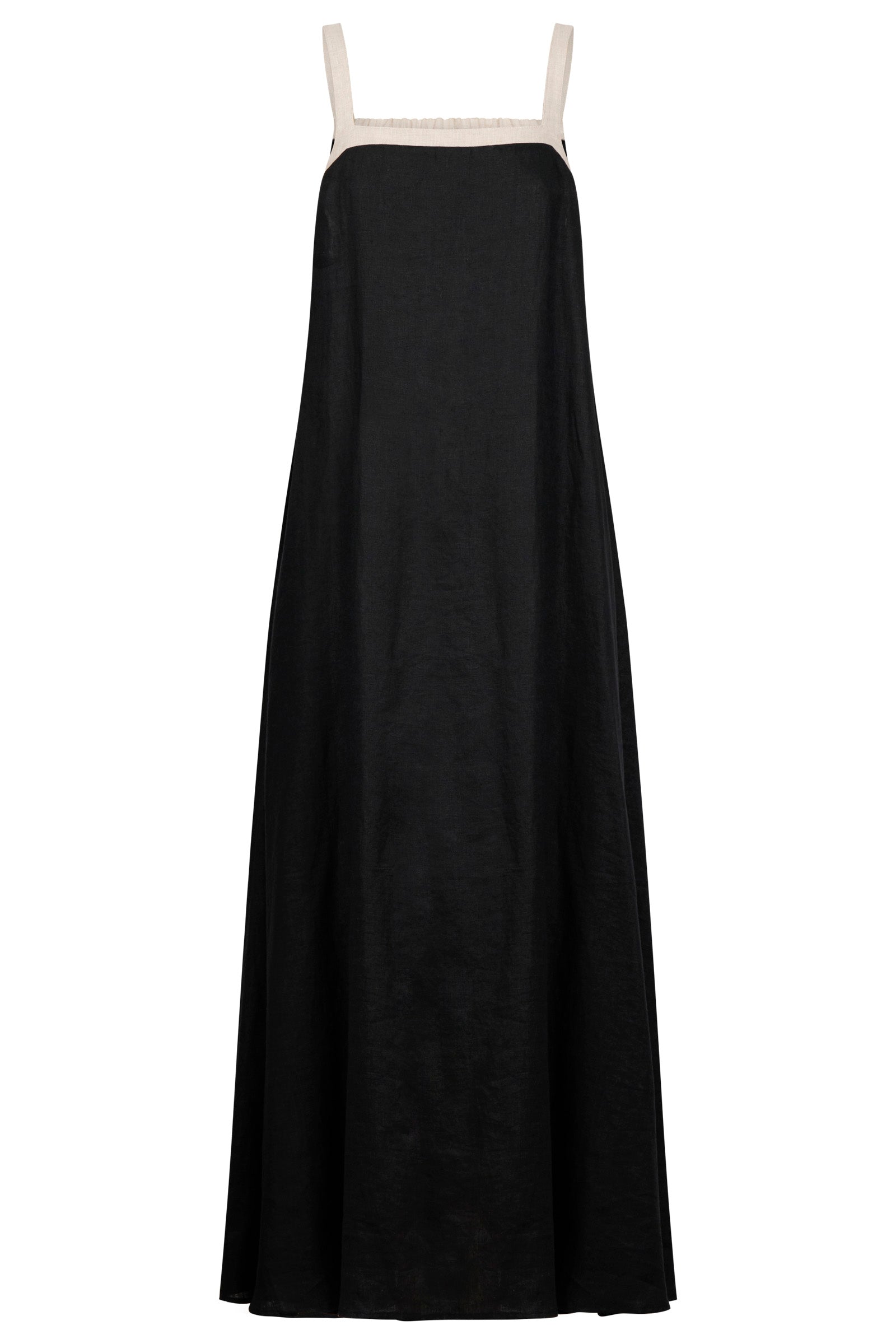 Maris Splice Tank Maxi Dress - Black / Tusk
