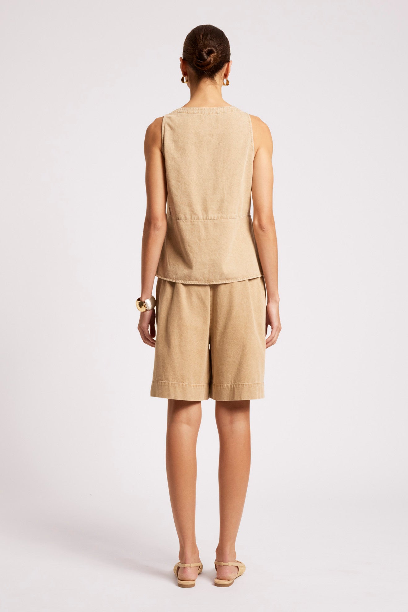Dusk Denim Tank - Dune