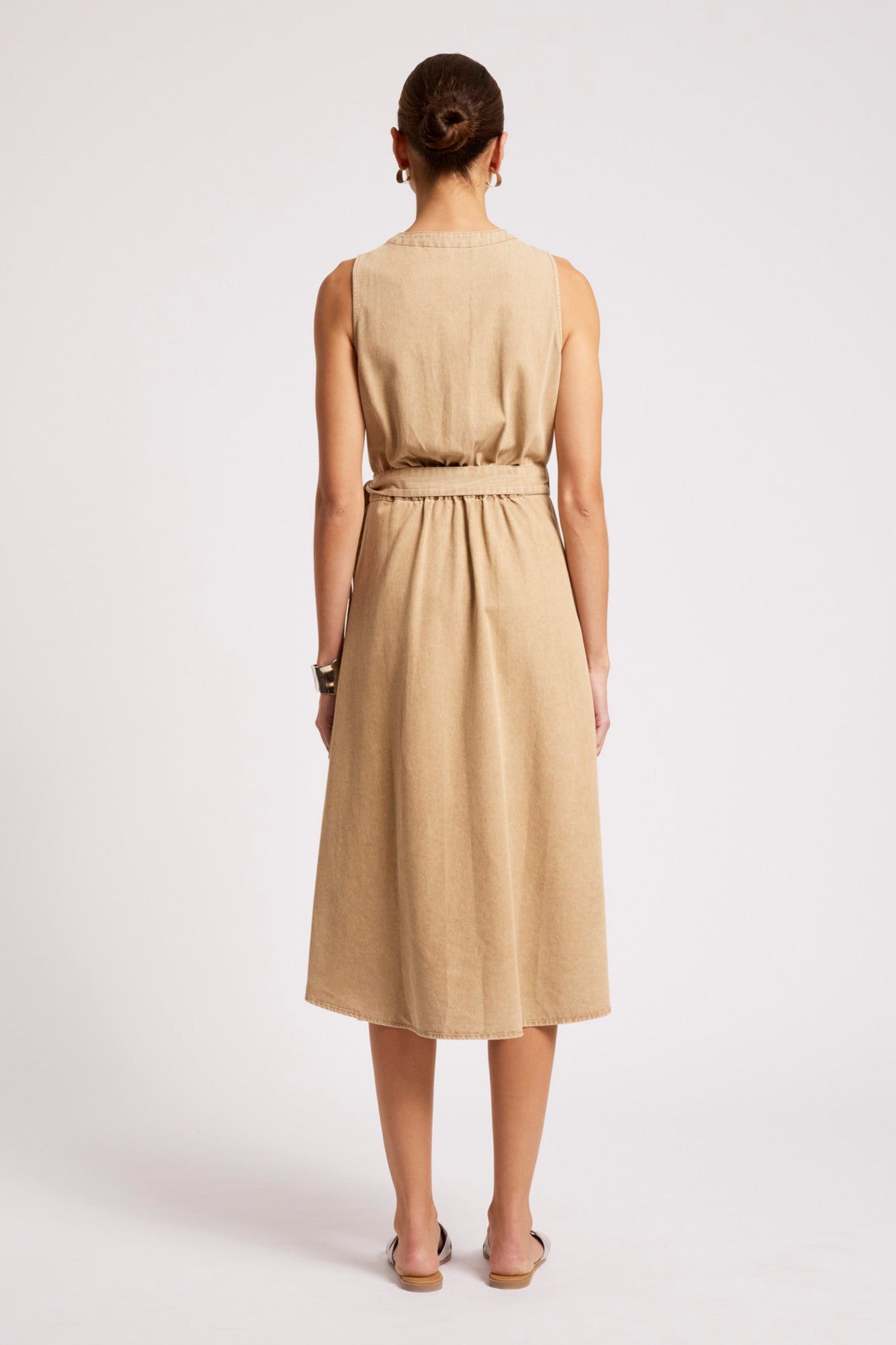 Dusk Denim Wrap Dress - Dune