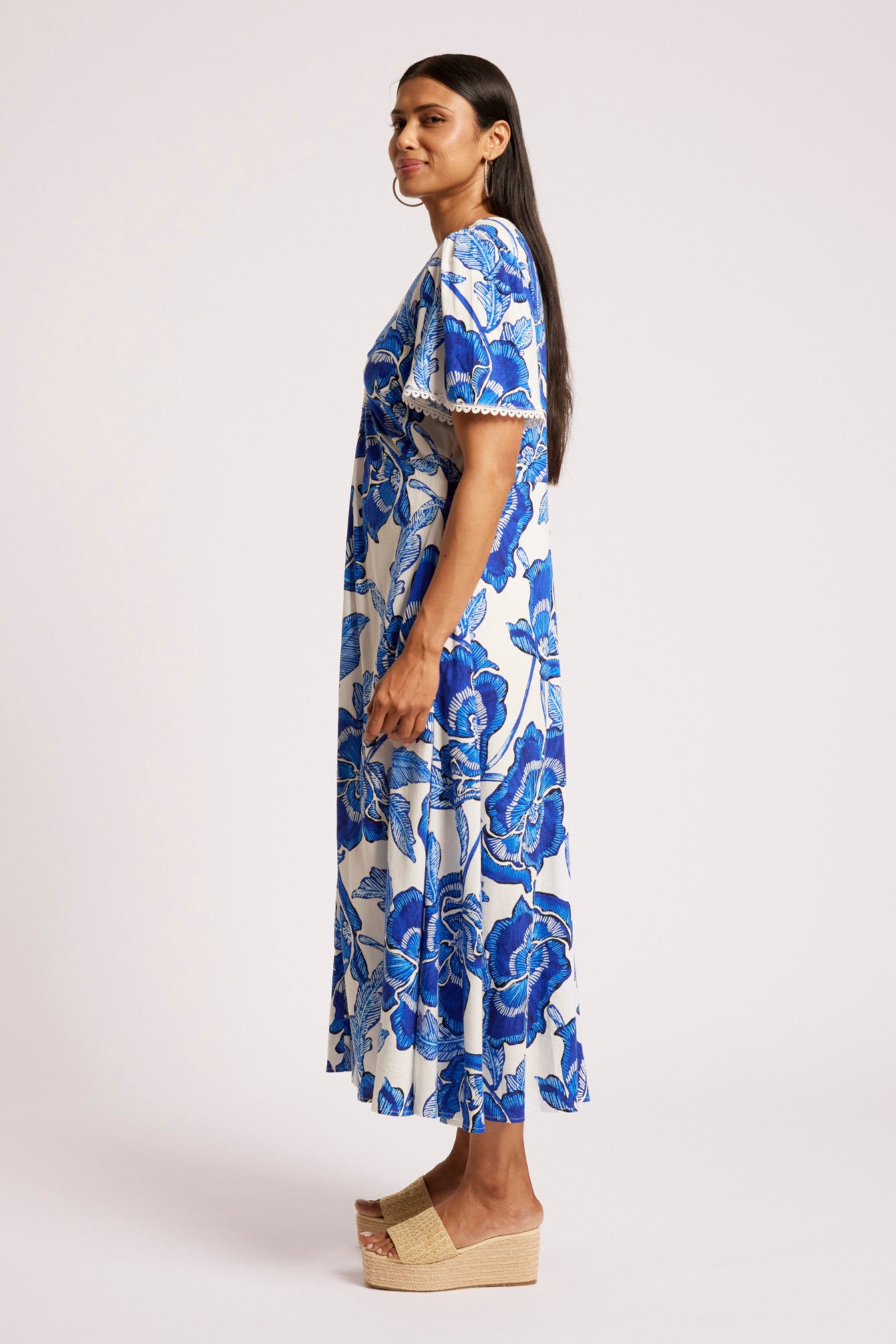 Gaia Maxi Dress - Azure