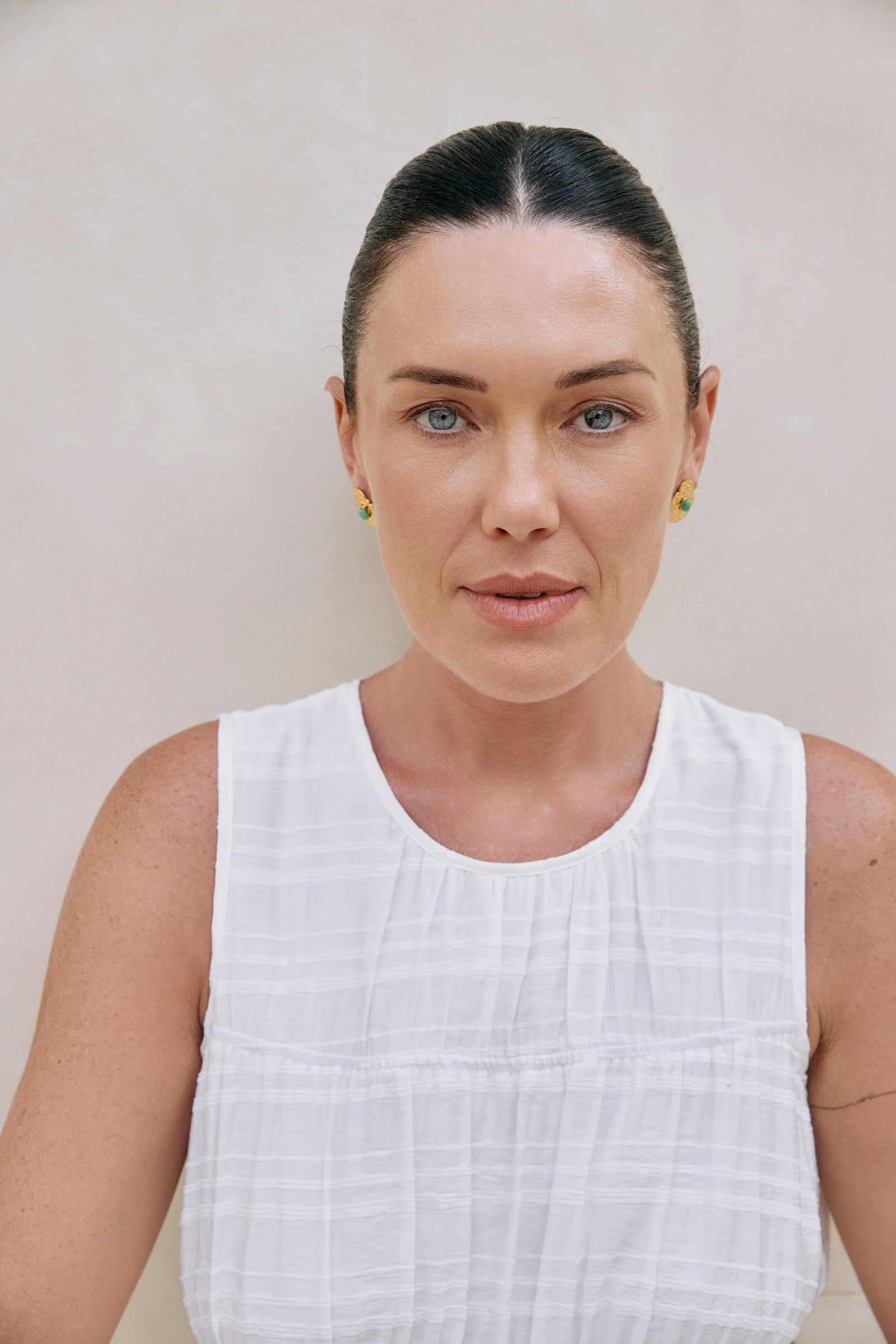 Paloma Earring - Gold / Green