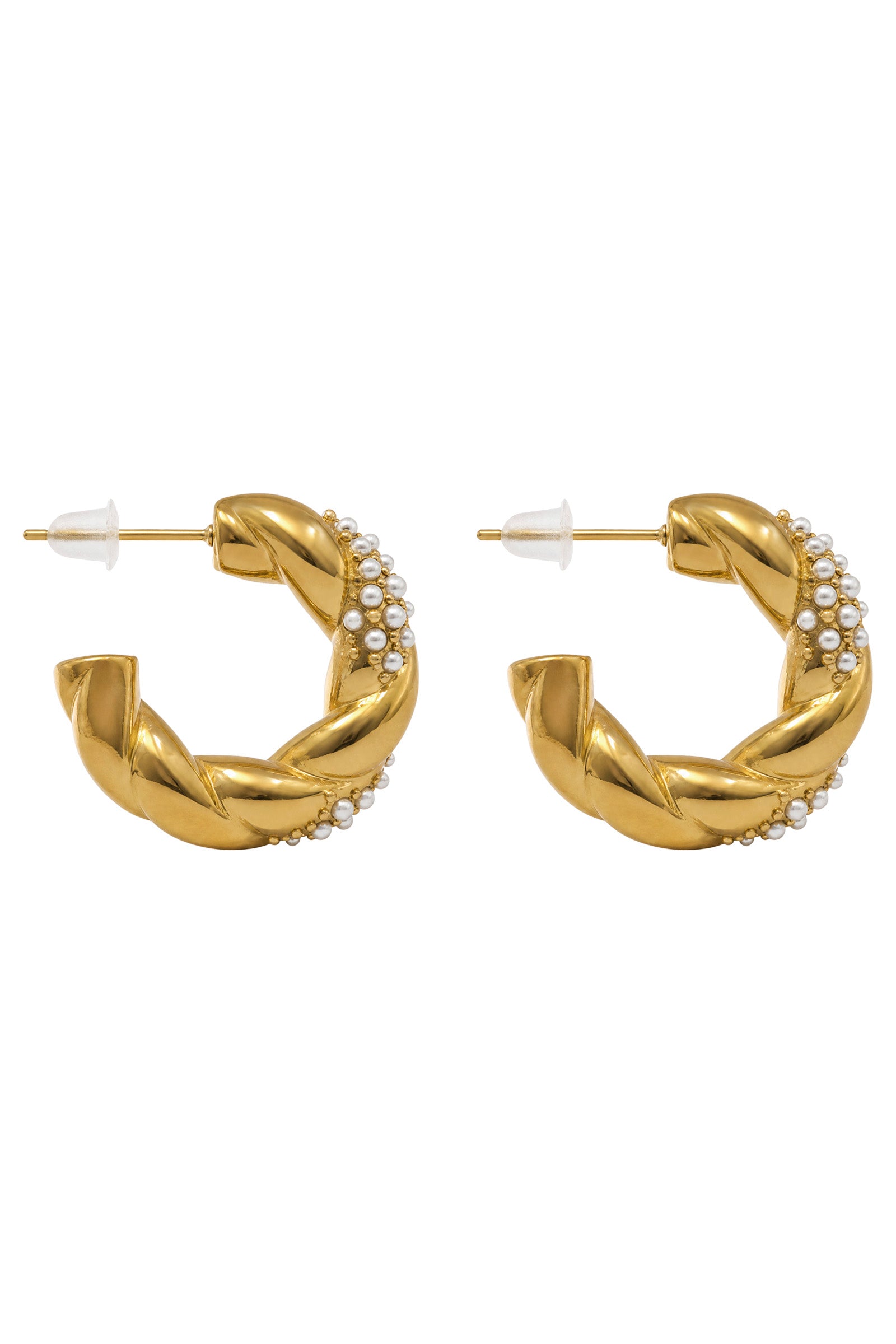 Casa Earring - Pearl Hoop