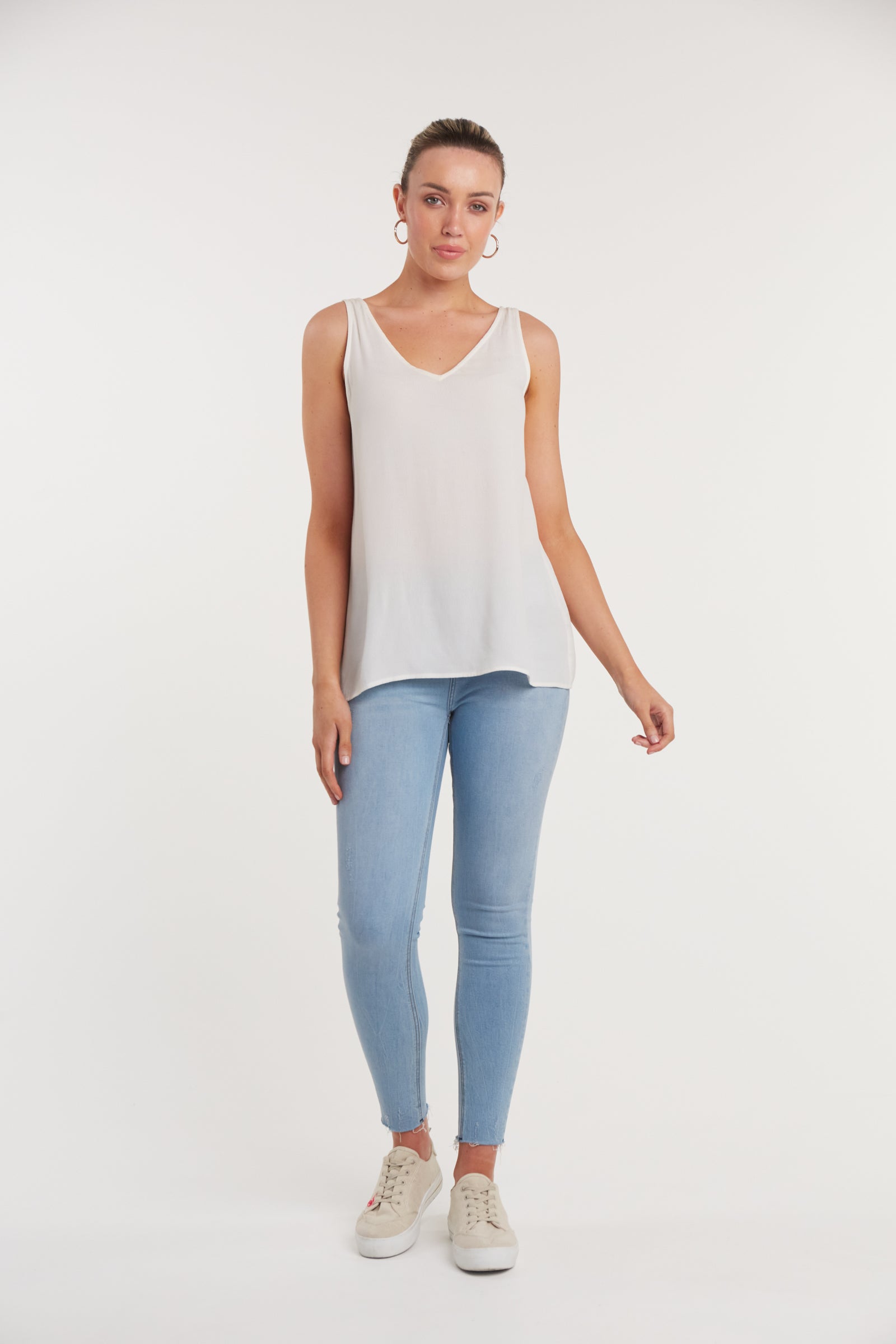 Basic Tank - Ivory - eb&ive Clothing - Basic Top Tank