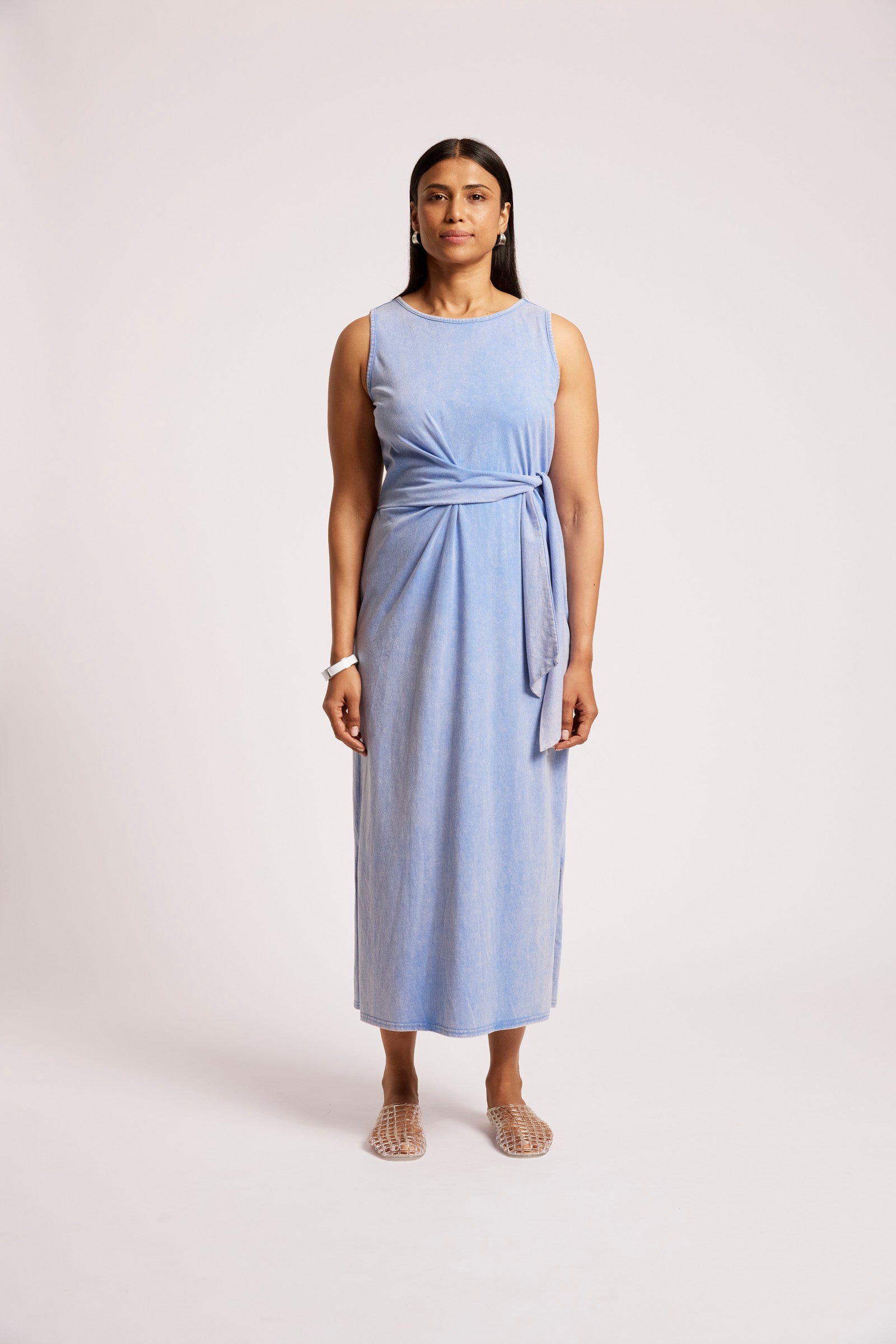 Caldera Wrap Tank Dress - Marine