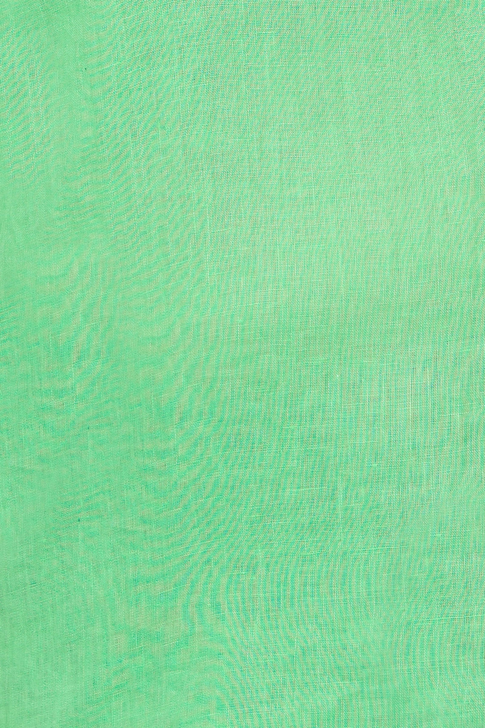 La Vie Frill Top - Kiwi - eb&ive Clothing - Top Sleeveless Linen