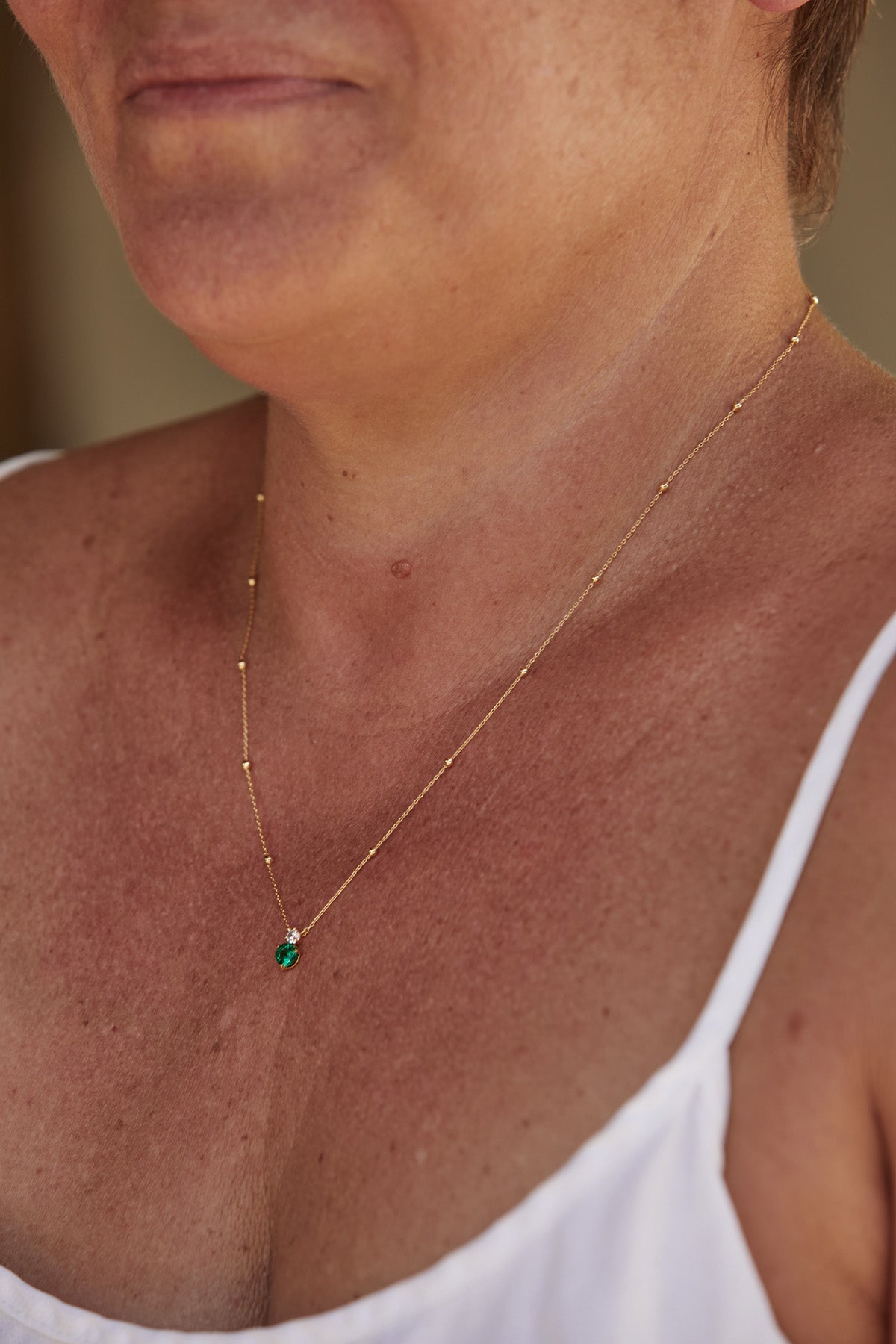 Instinctive Necklace - Emerald - eb&ive Necklace
