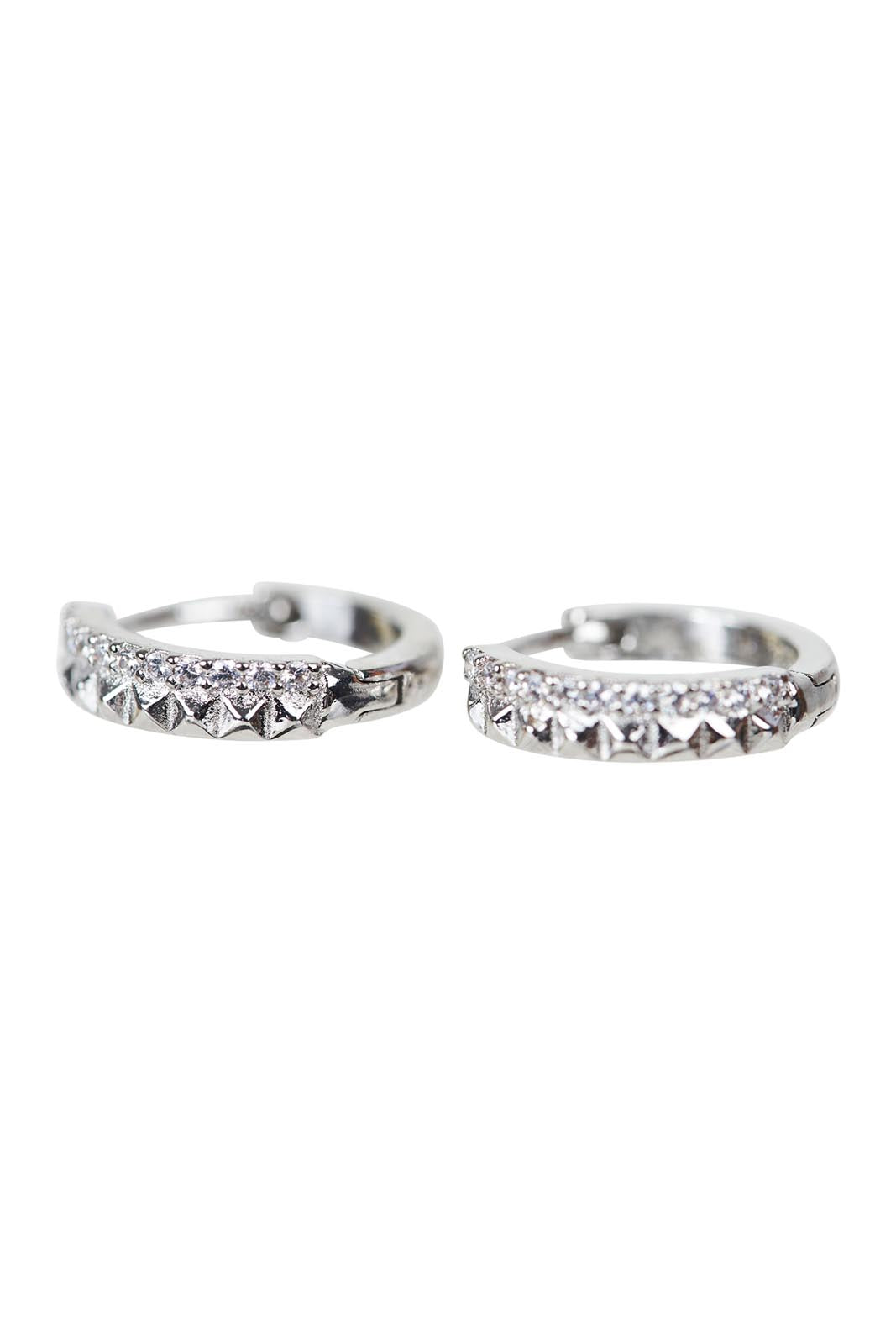 Heritage Earring - Silver Diamante - eb&ive Earring