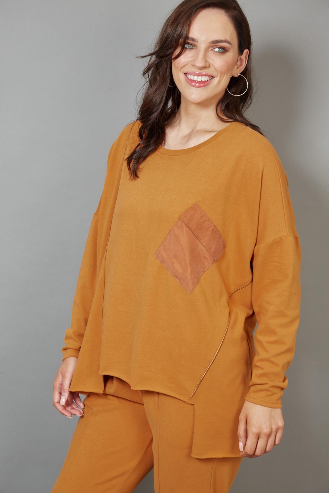 Martini Slouch Top - Caramel