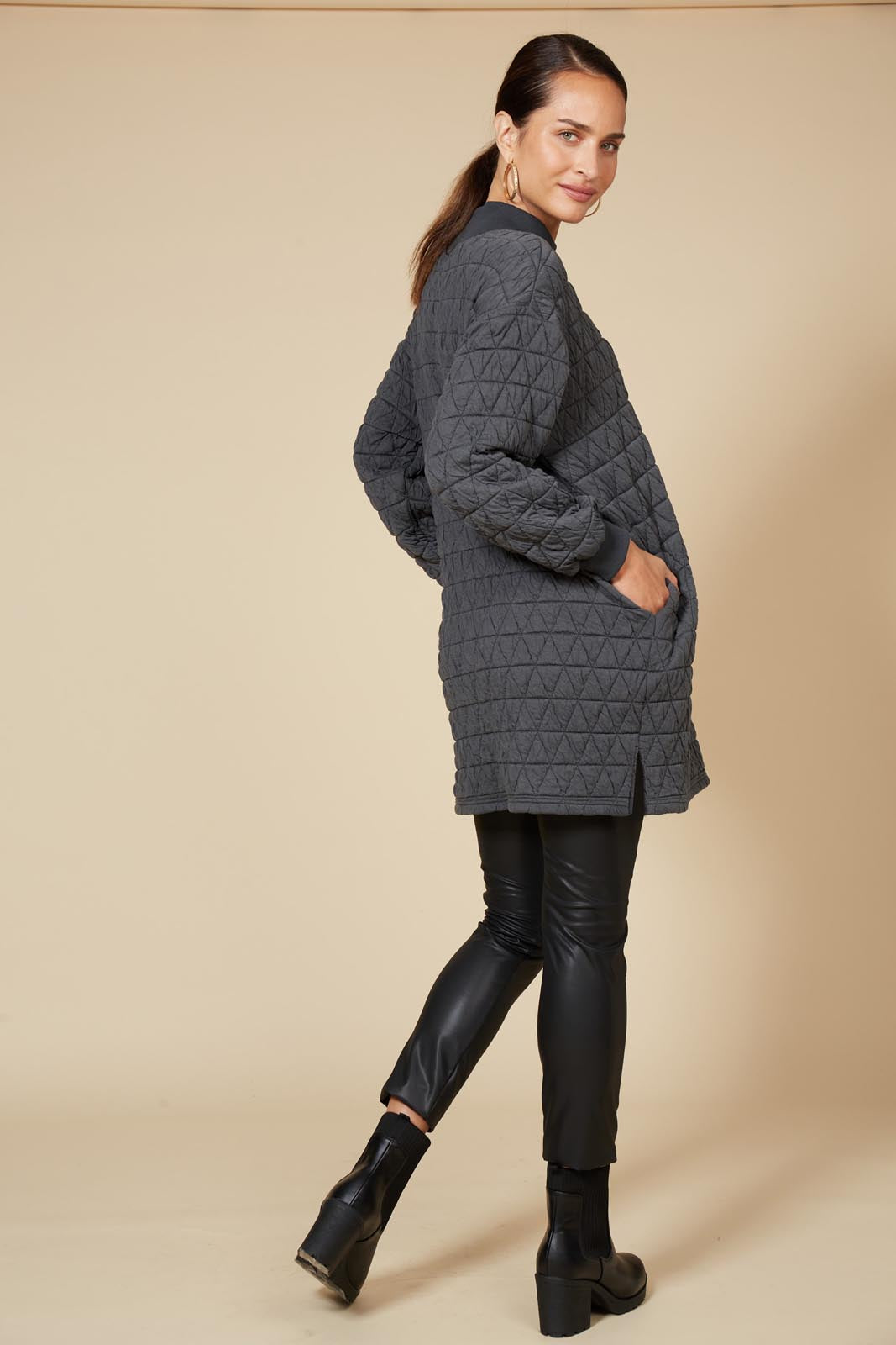 La Vida Relaxed Top/Dress - Fossil - eb&ive Clothing - Top Dress