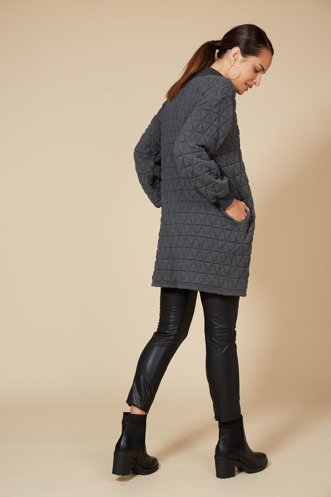 La Vida Relaxed Top/Dress - Fossil - eb&ive Clothing - Top Dress
