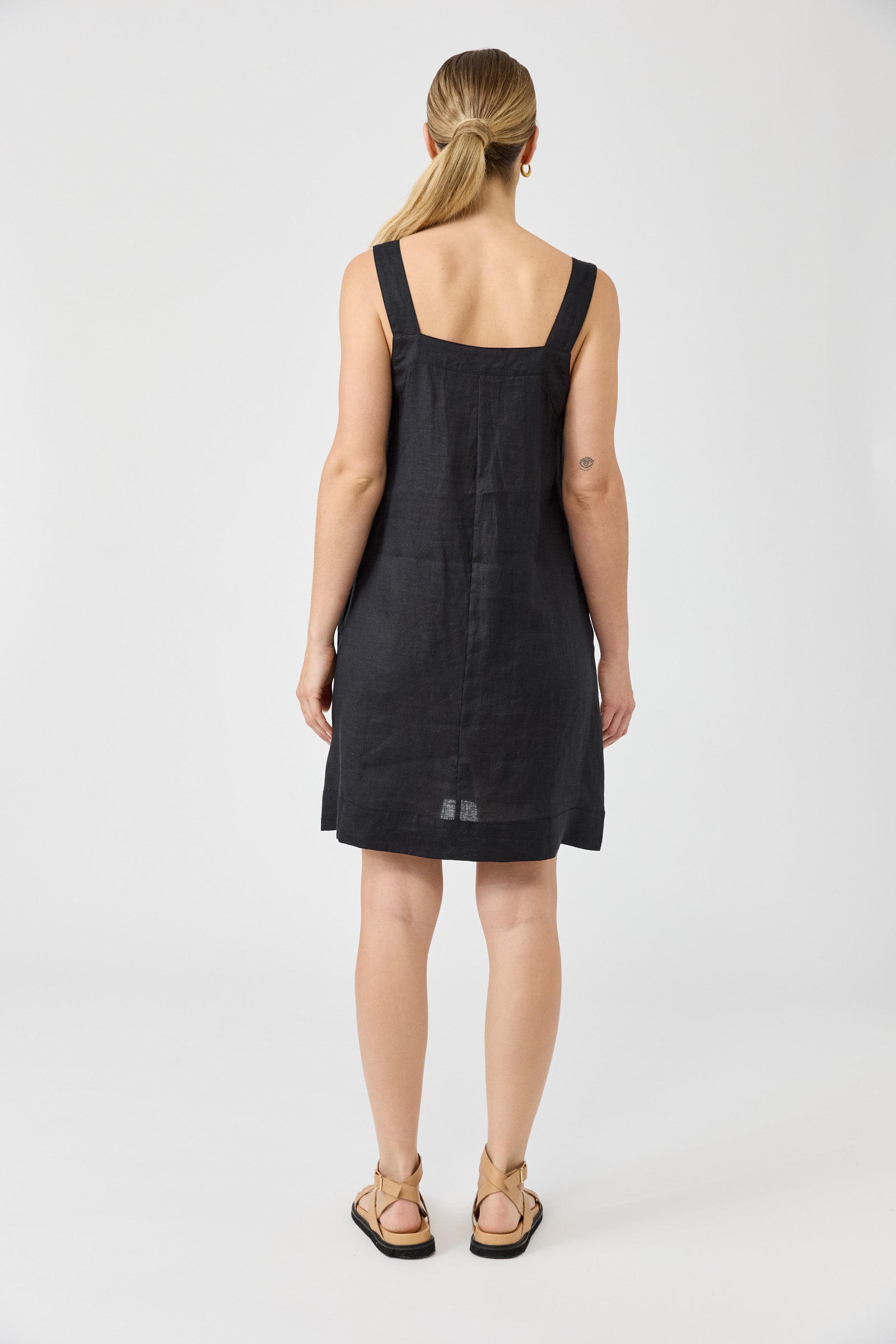 Studio Short Tank Dress - Black