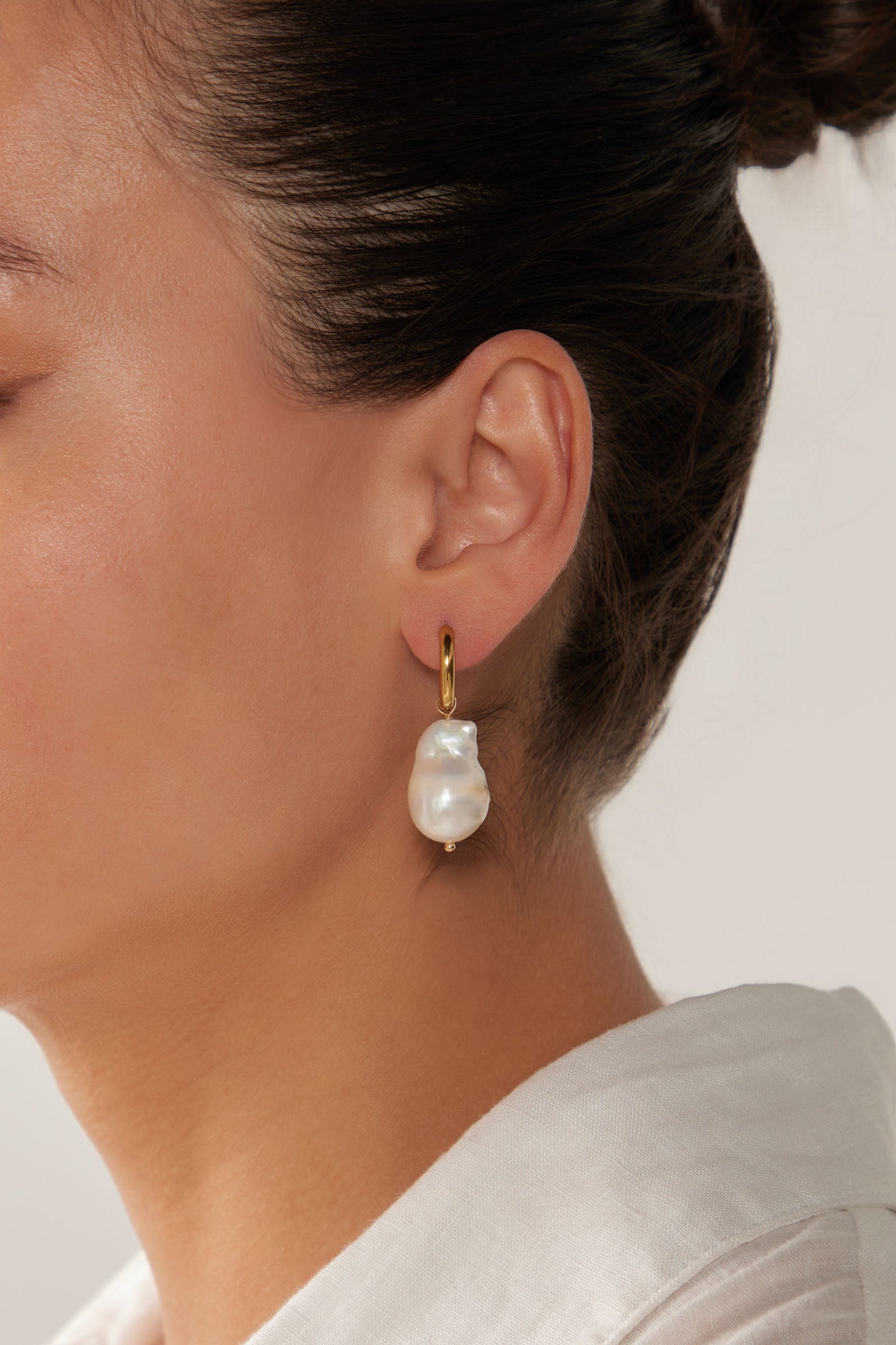 Heritage Earring - Natural Pearl - eb&ive Earring