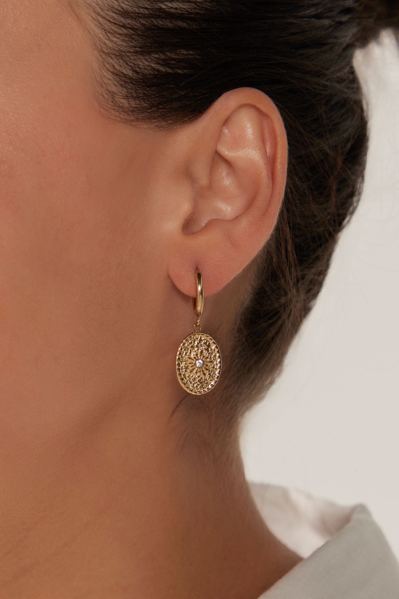 Heritage Earring - Gold Coin - eb&ive Earring