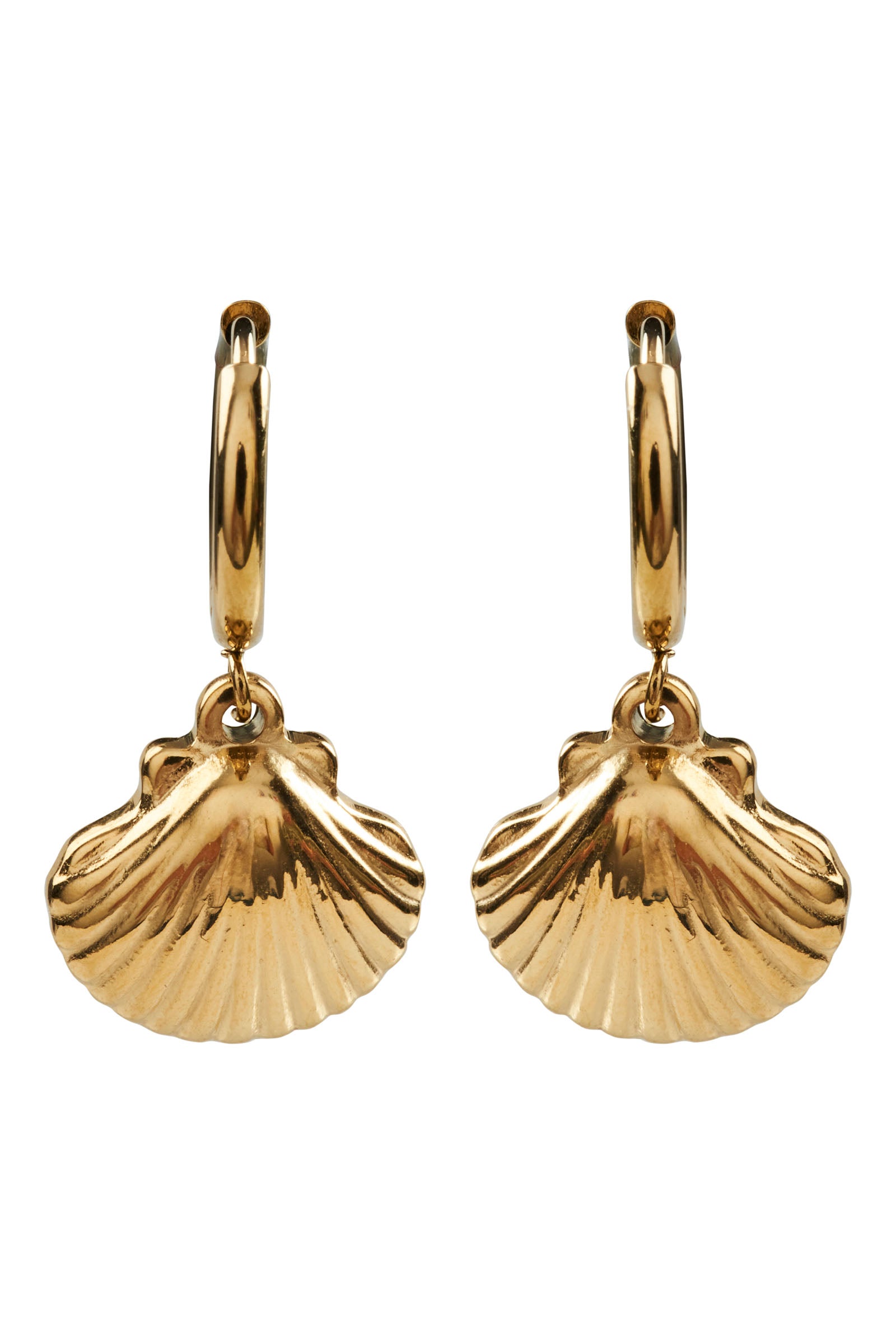 Heritage Earring - Gold Shell - eb&ive Earring