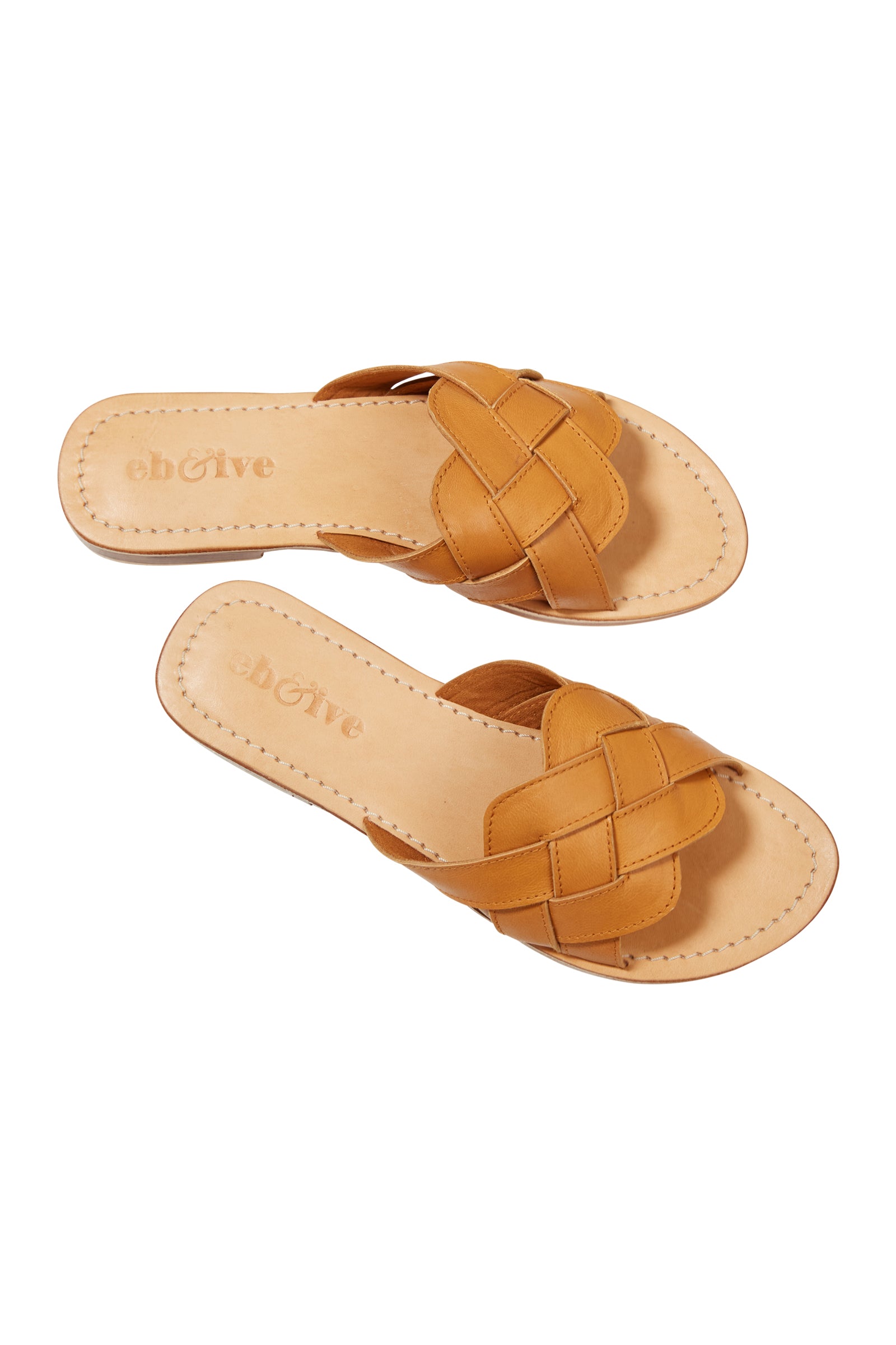 Alma Slide - Tan - eb&ive Footwear - Sandals