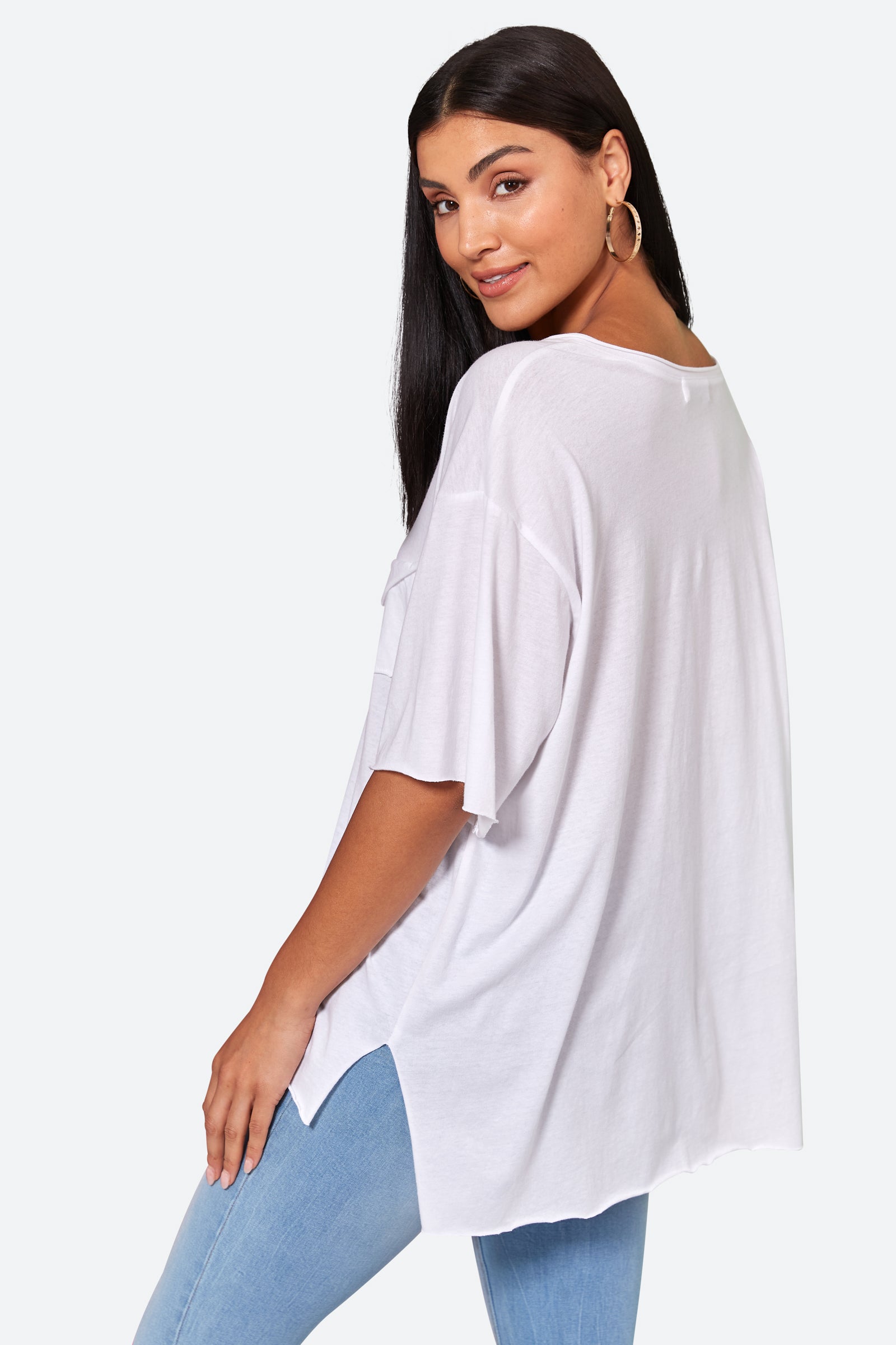 Studio Pocket Tshirt - Salt - eb&ive Clothing - Top Tshirt S/S