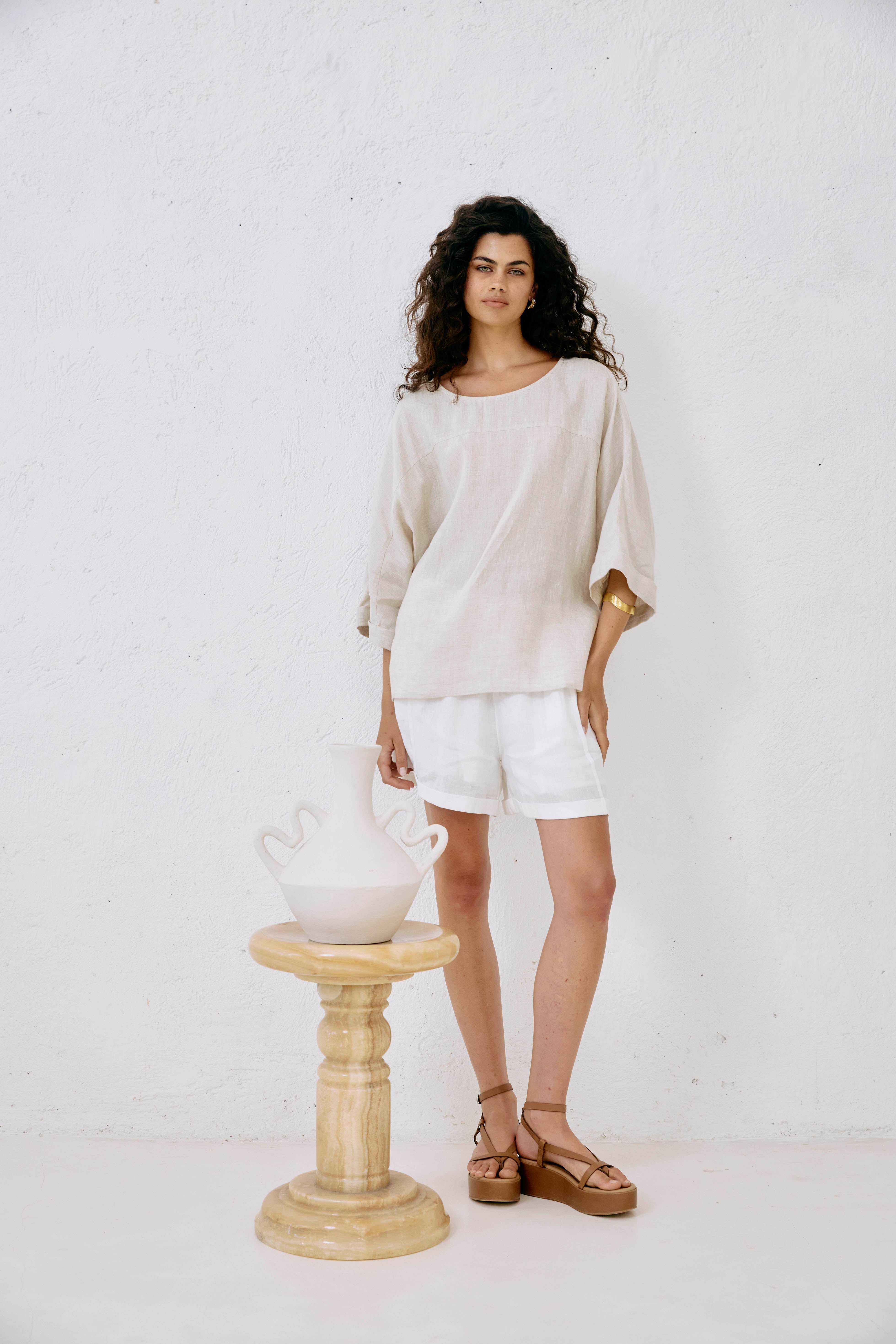 Studio Relaxed Top - Tusk