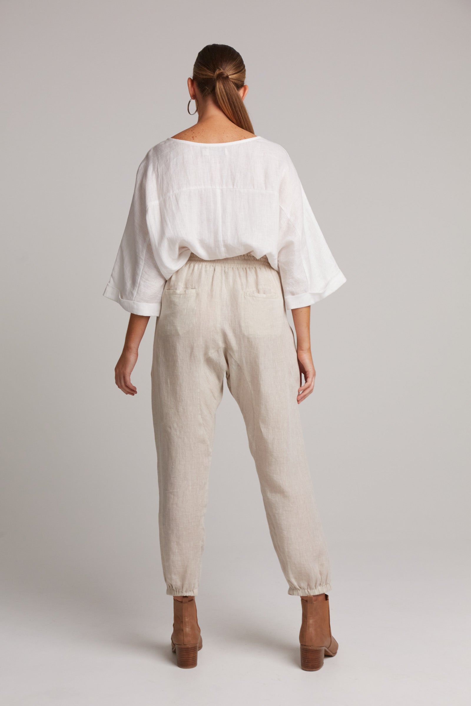 Studio Relaxed Pant - Tusk - eb&ive Clothing - Pant Relaxed Linen