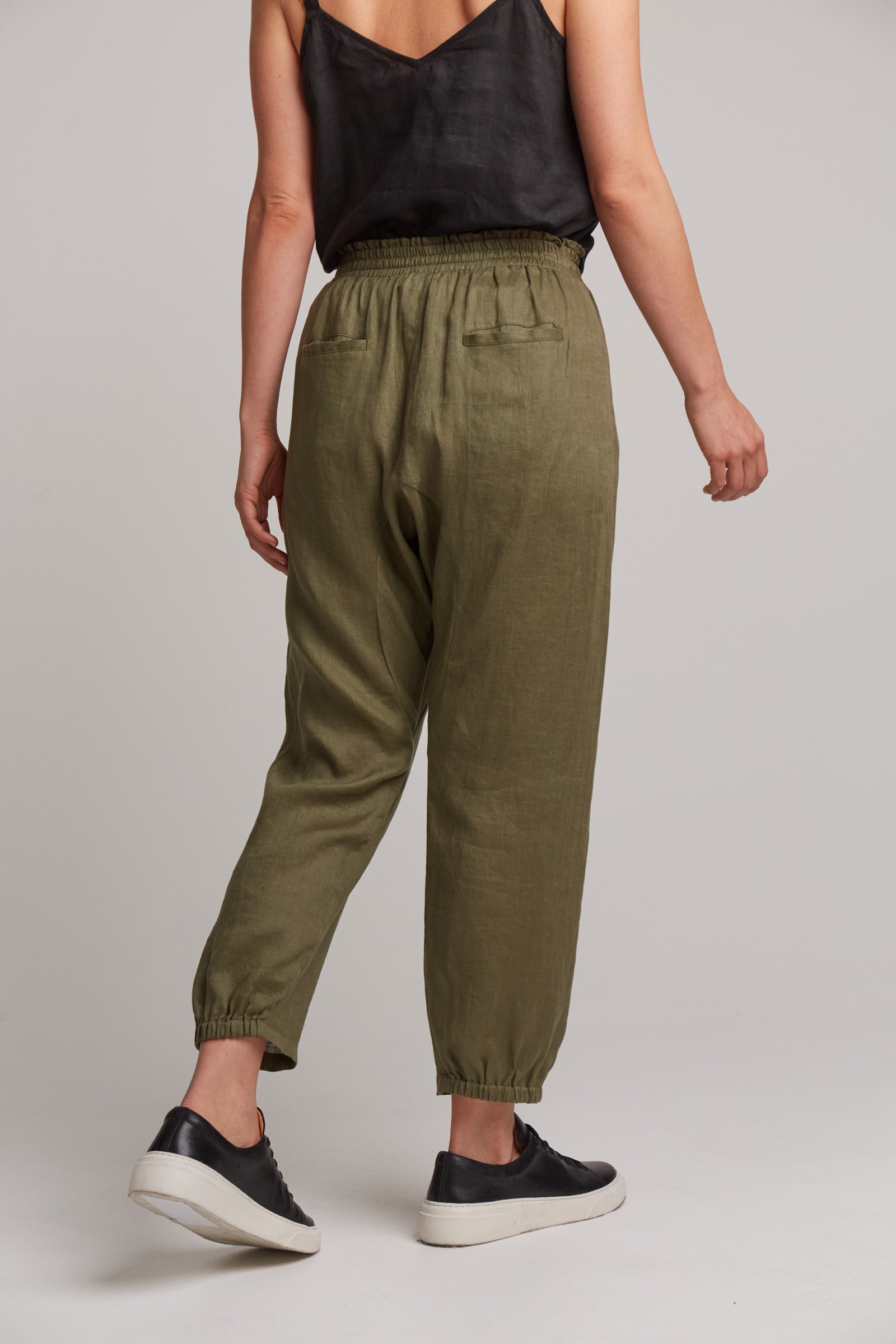 Studio Relaxed Pant - Khaki - eb&ive Clothing - Pant Relaxed Linen
