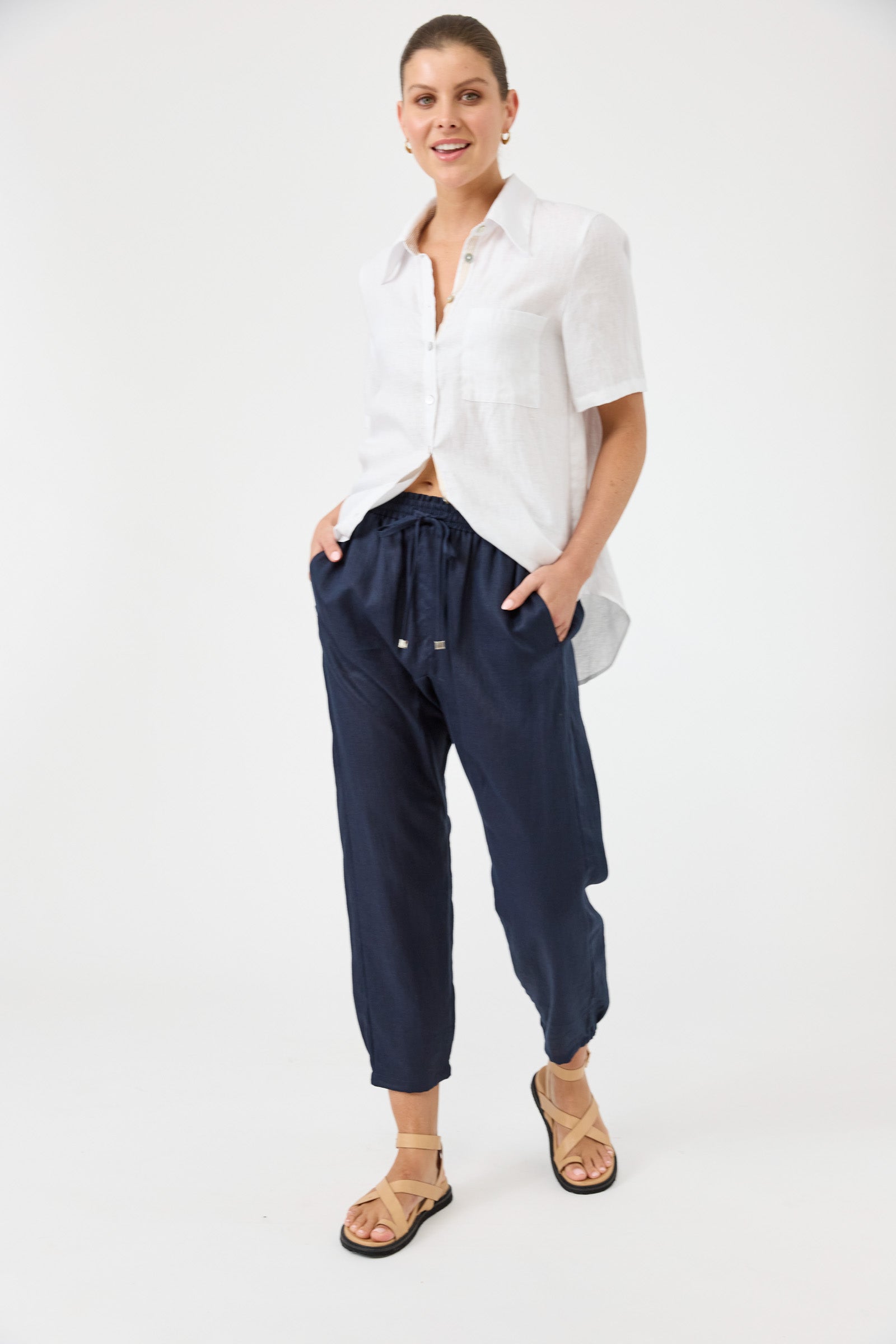 Studio Relaxed Pant - Navy