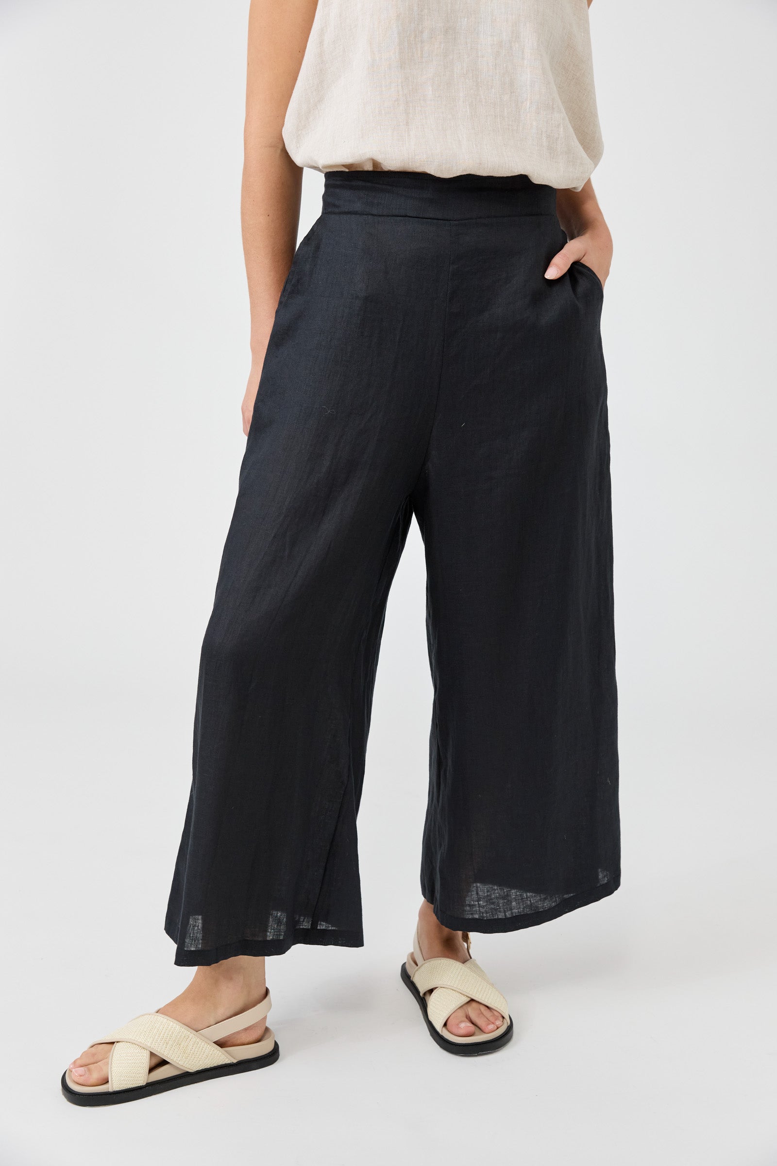 Studio Crop Pant - Ebony