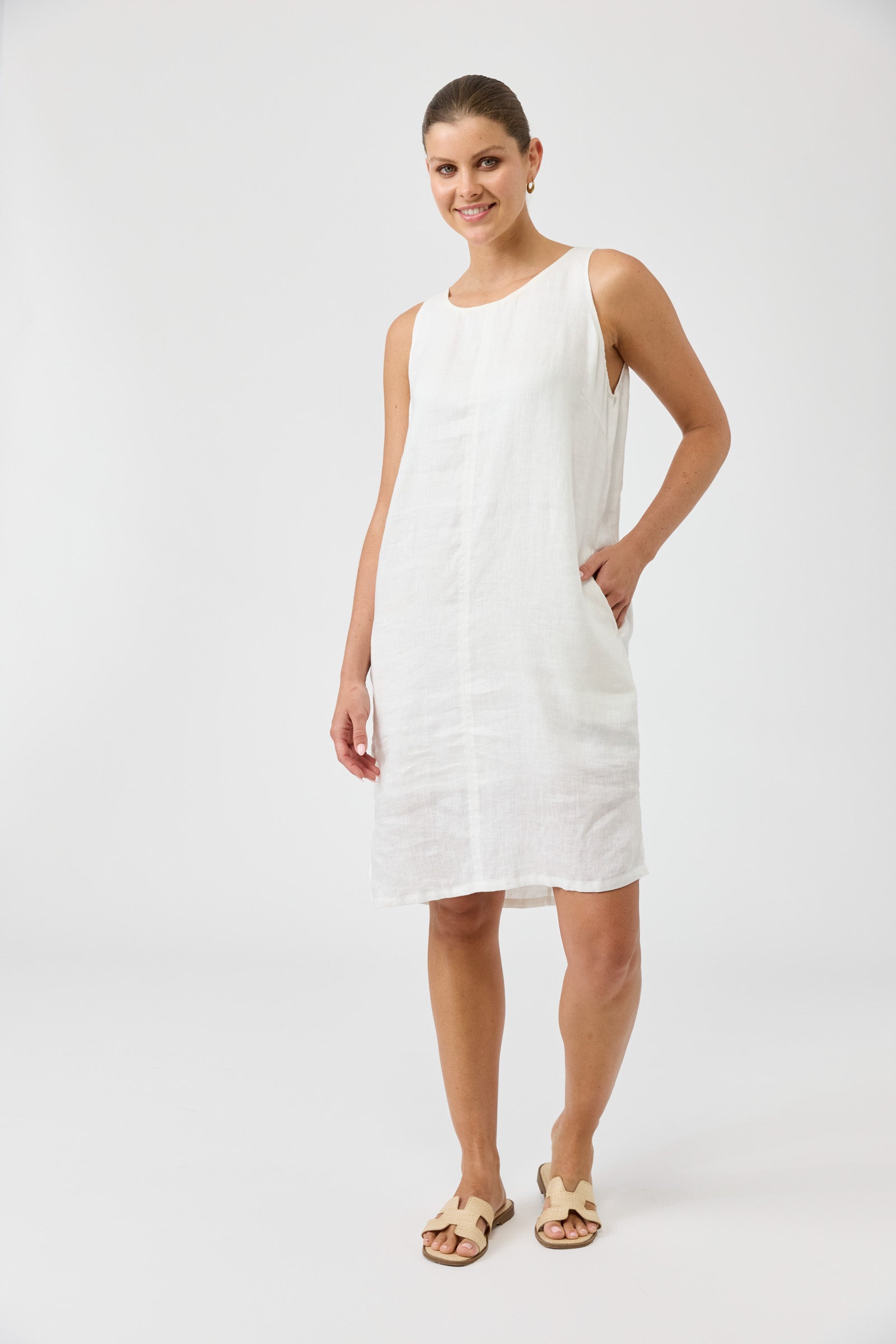 Studio Midi Dress - Salt