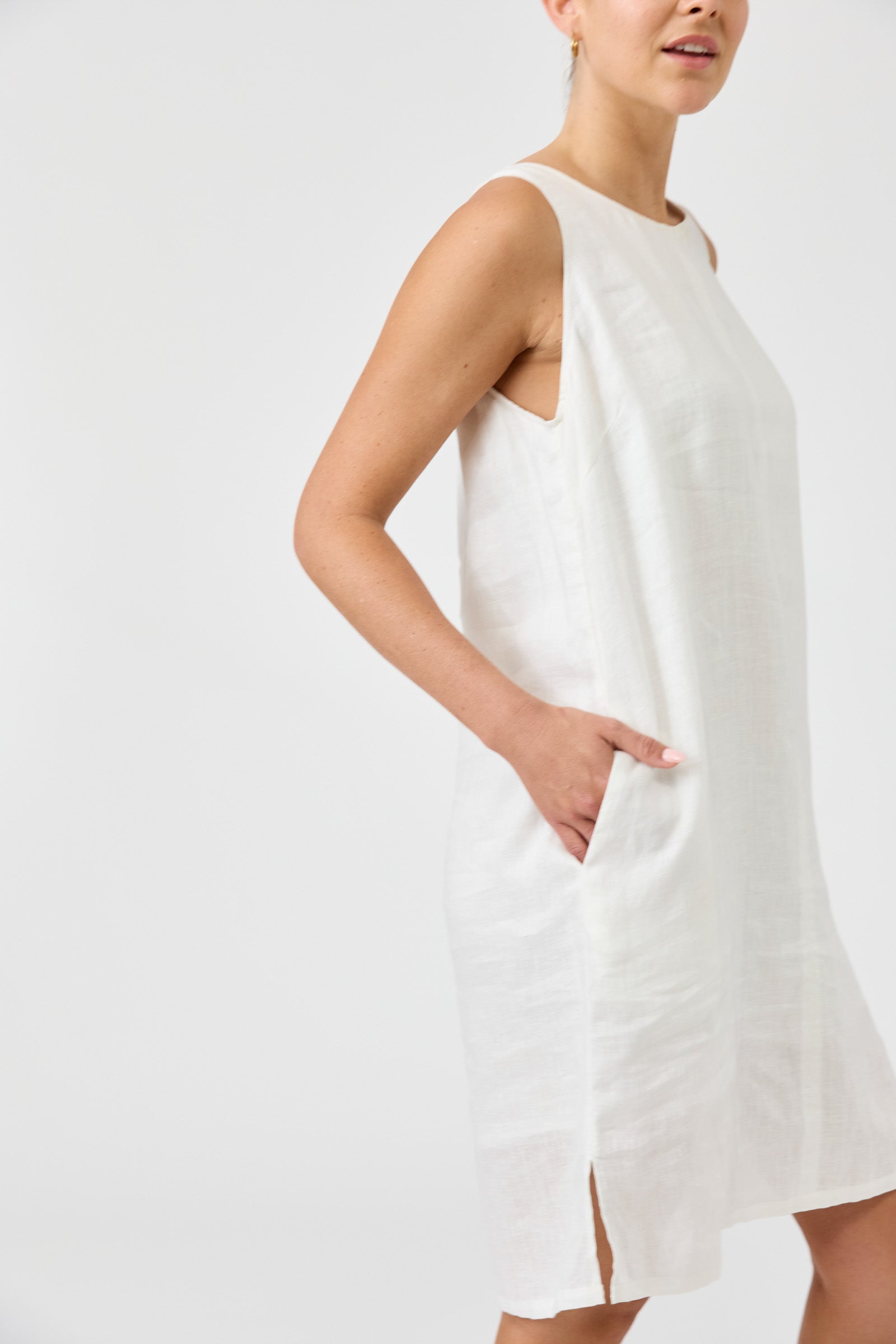 Studio Midi Dress - Salt