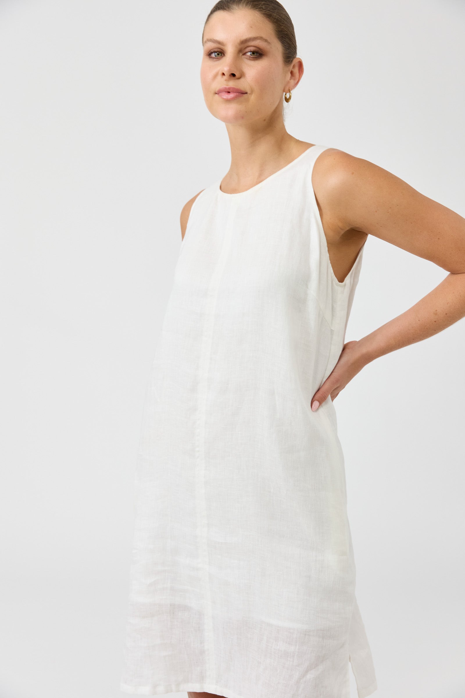 Studio Midi Dress - Salt