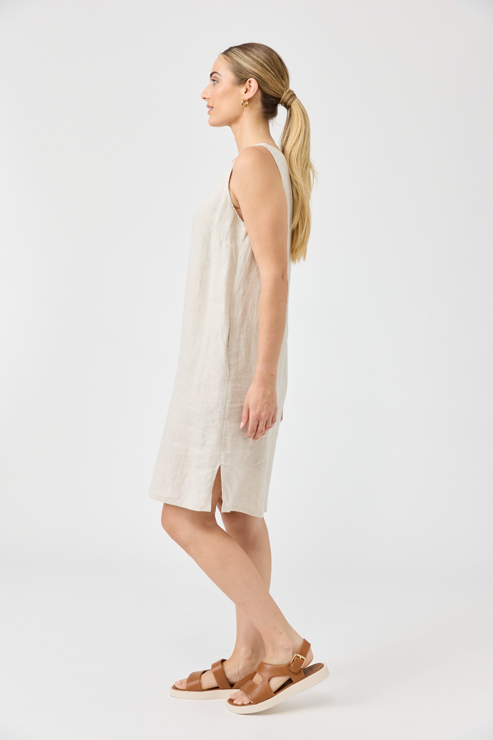 Studio Midi Dress - Tusk