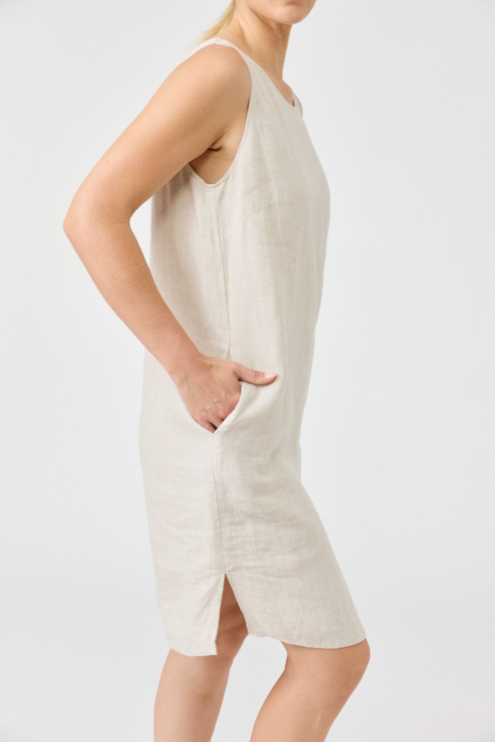 Studio Midi Dress - Tusk