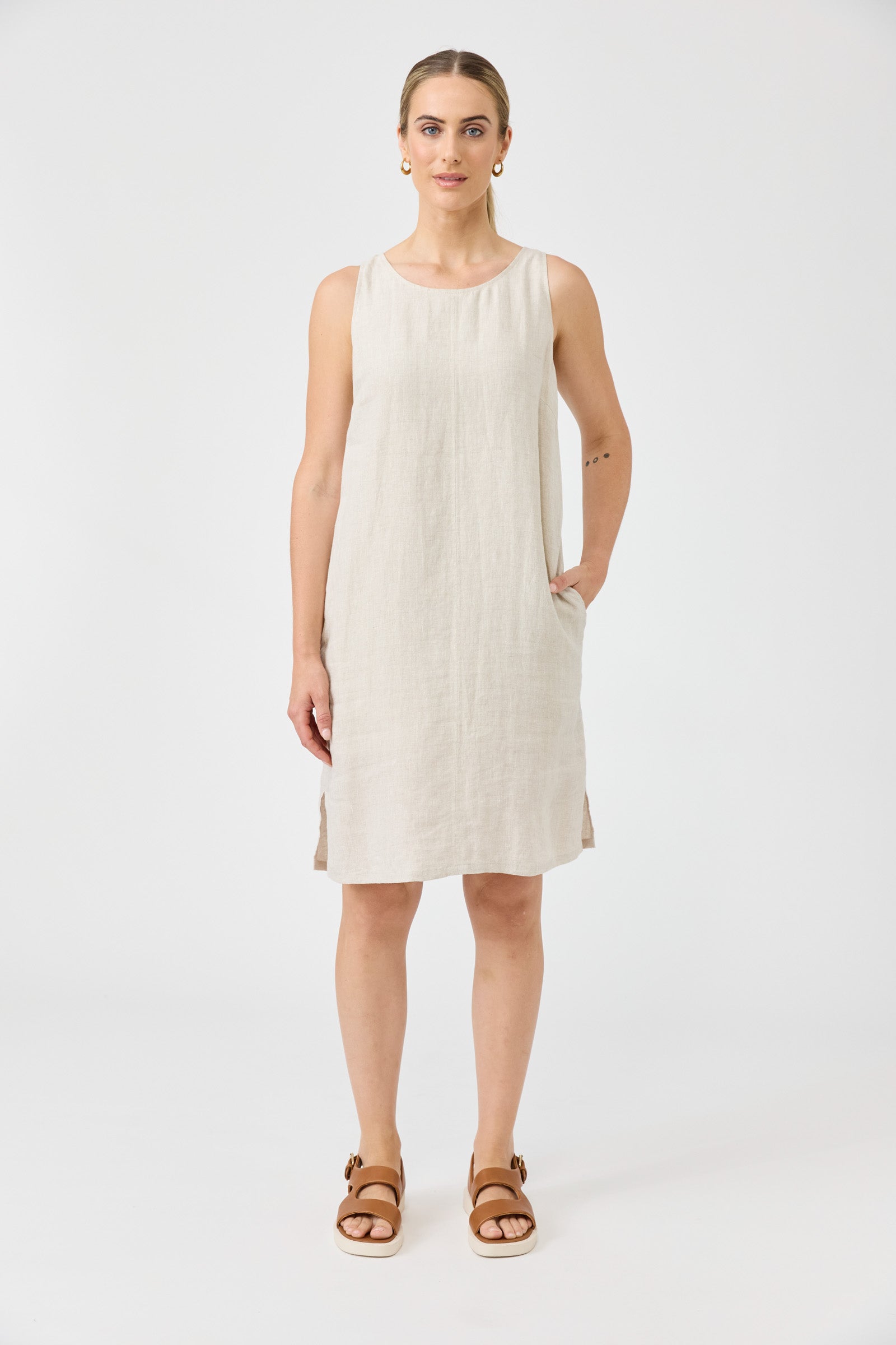 Studio Midi Dress - Tusk