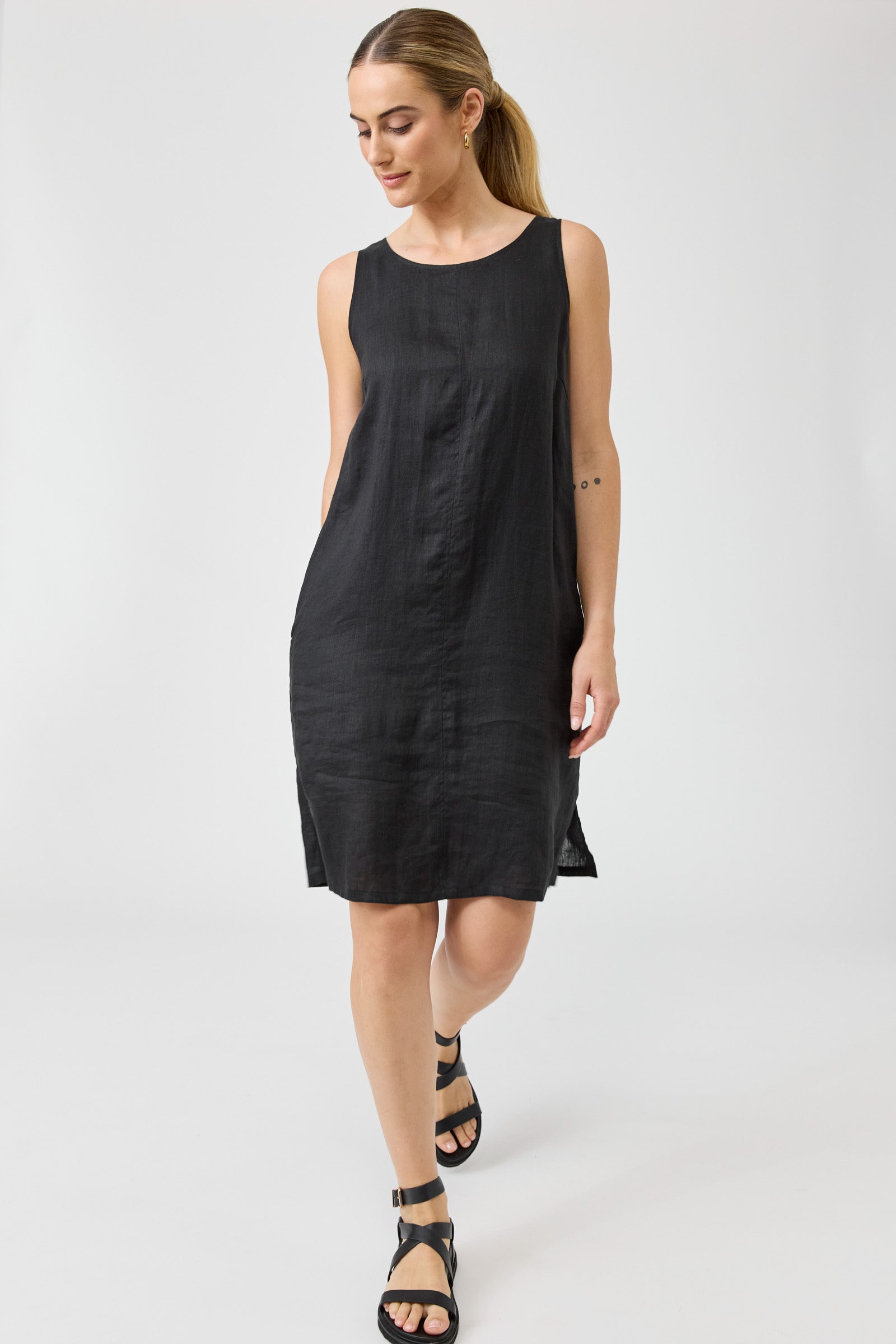 Studio Midi Dress - Ebony