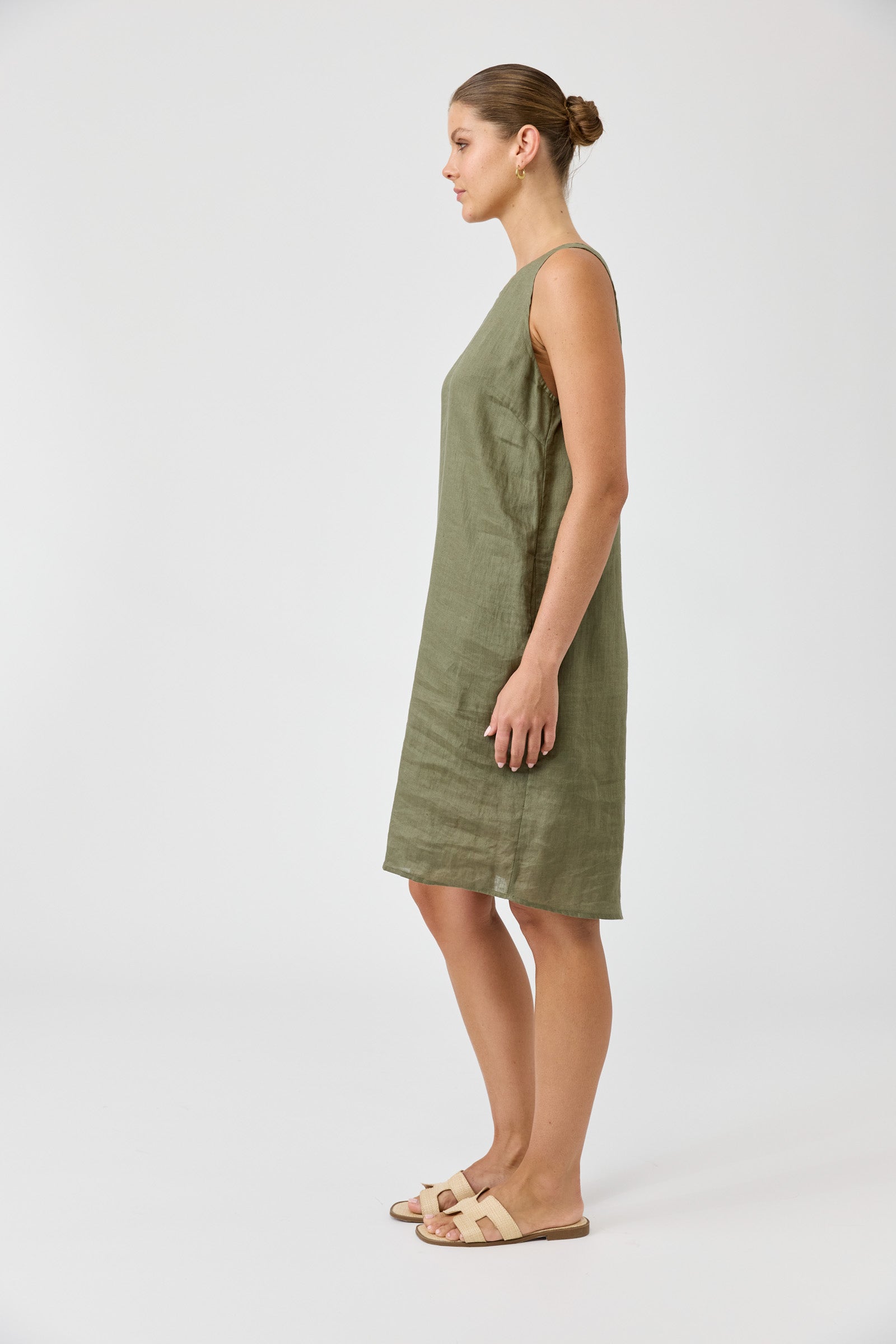 Studio Midi Dress - Khaki