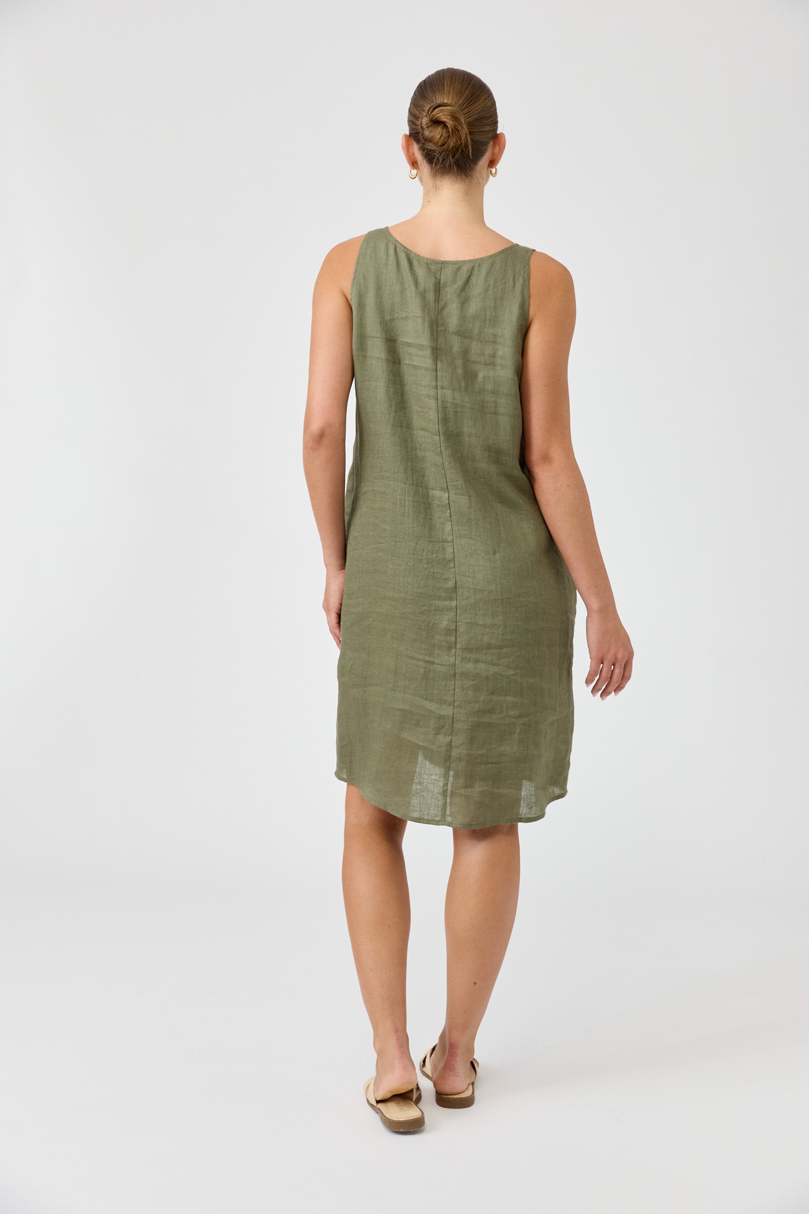 Studio Midi Dress - Khaki