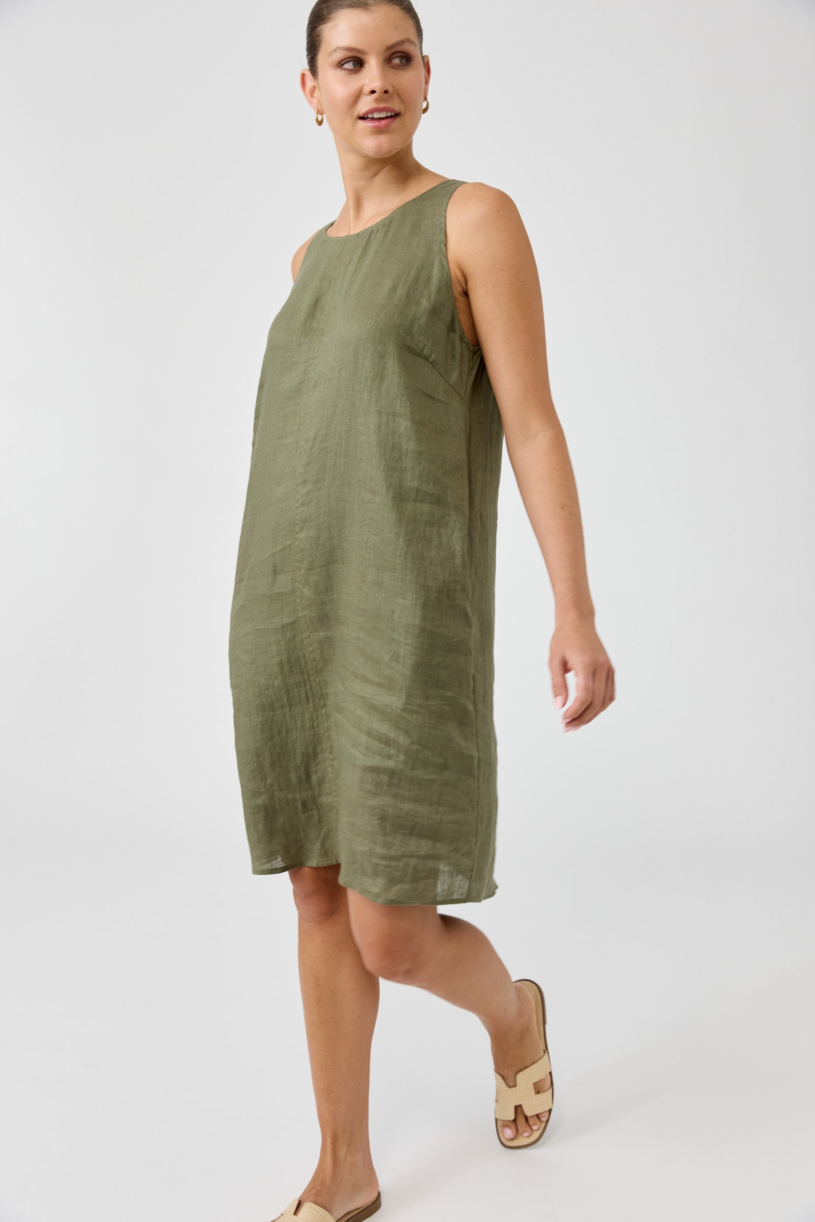 Studio Midi Dress - Khaki