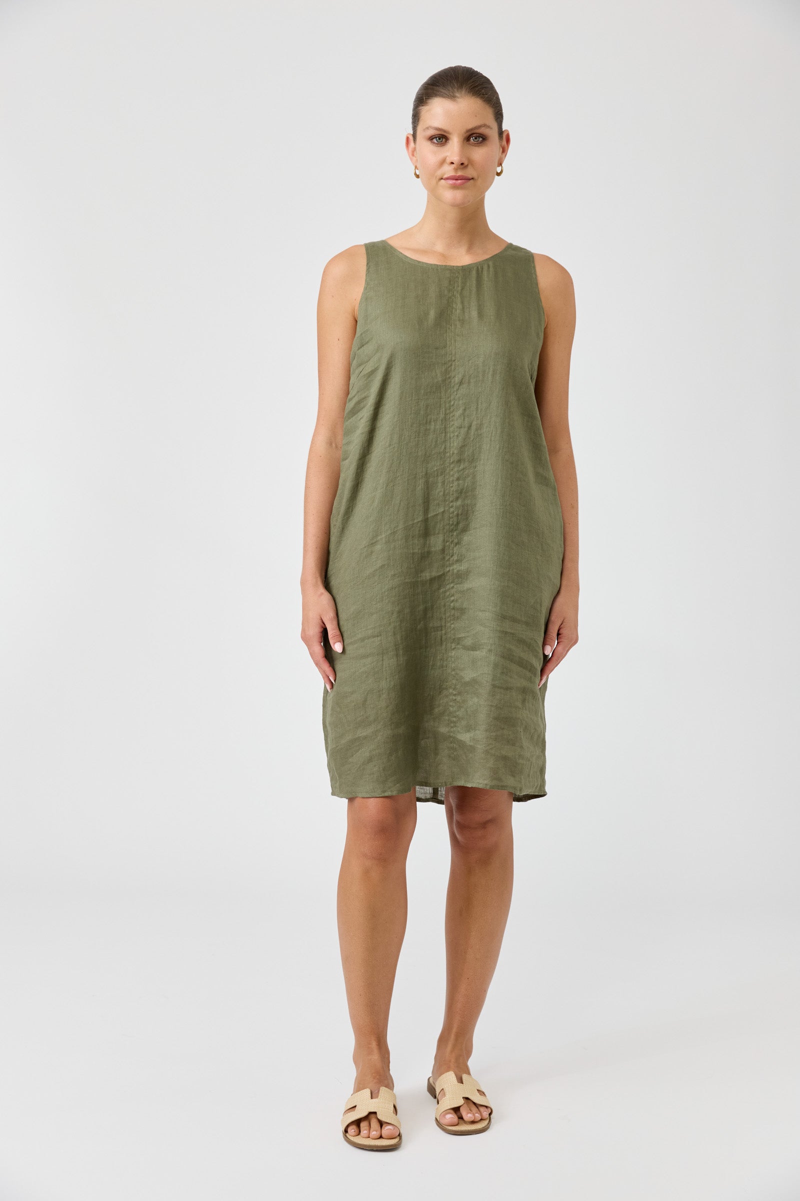 Studio Midi Dress - Khaki