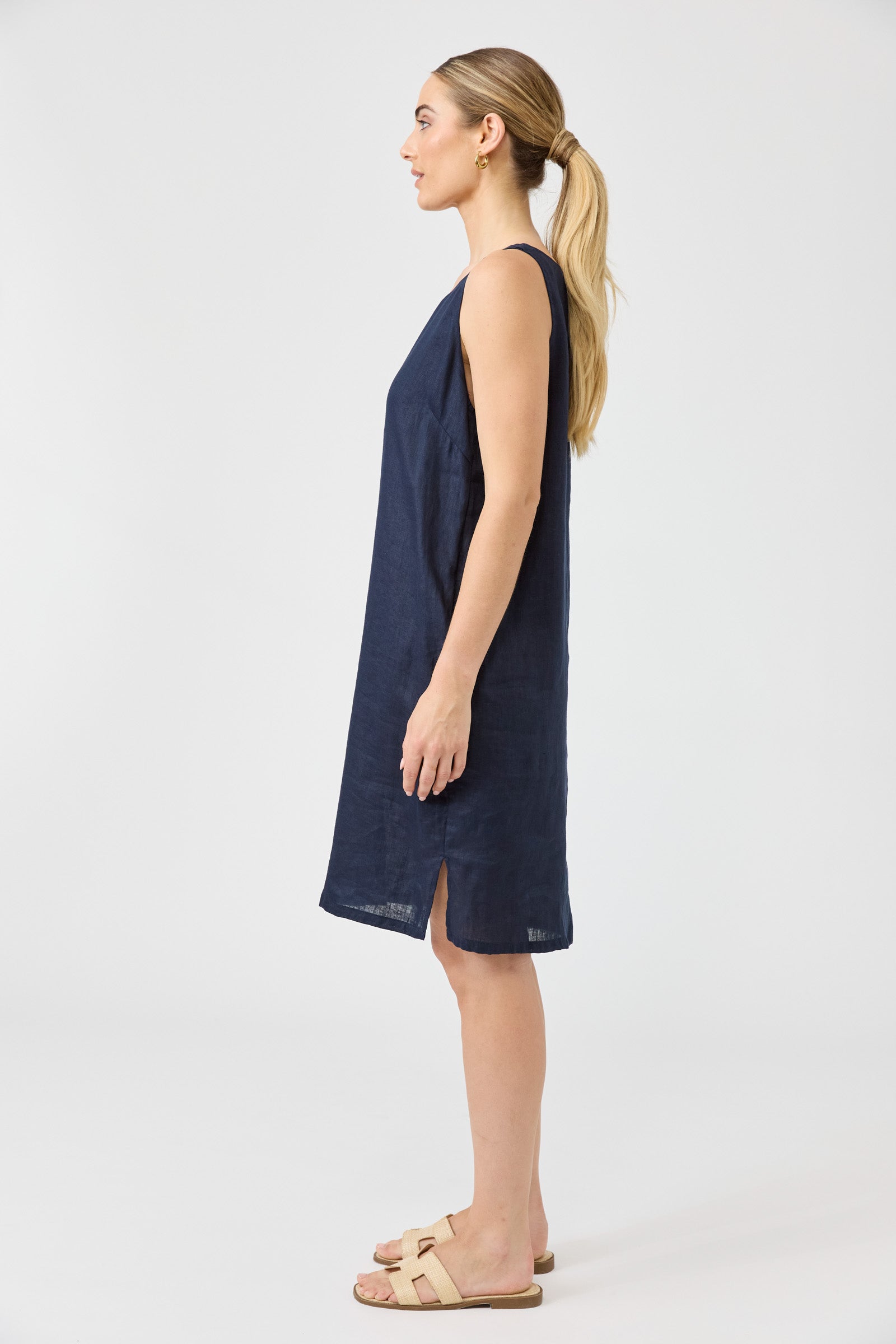 Studio Midi Dress - Navy