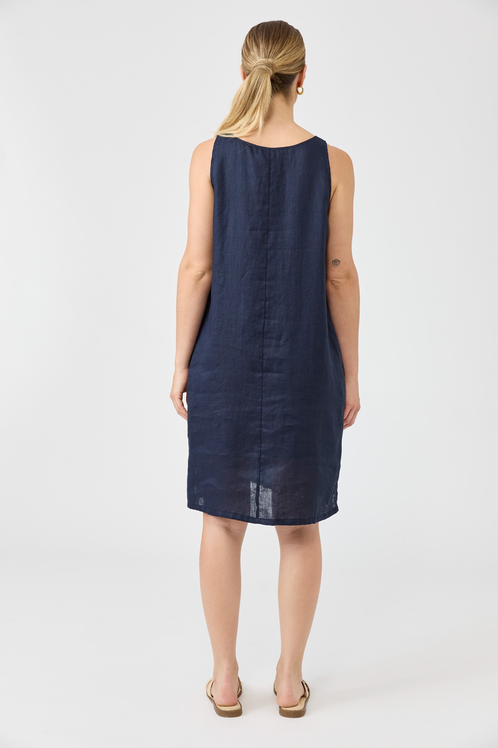 Studio Midi Dress - Navy