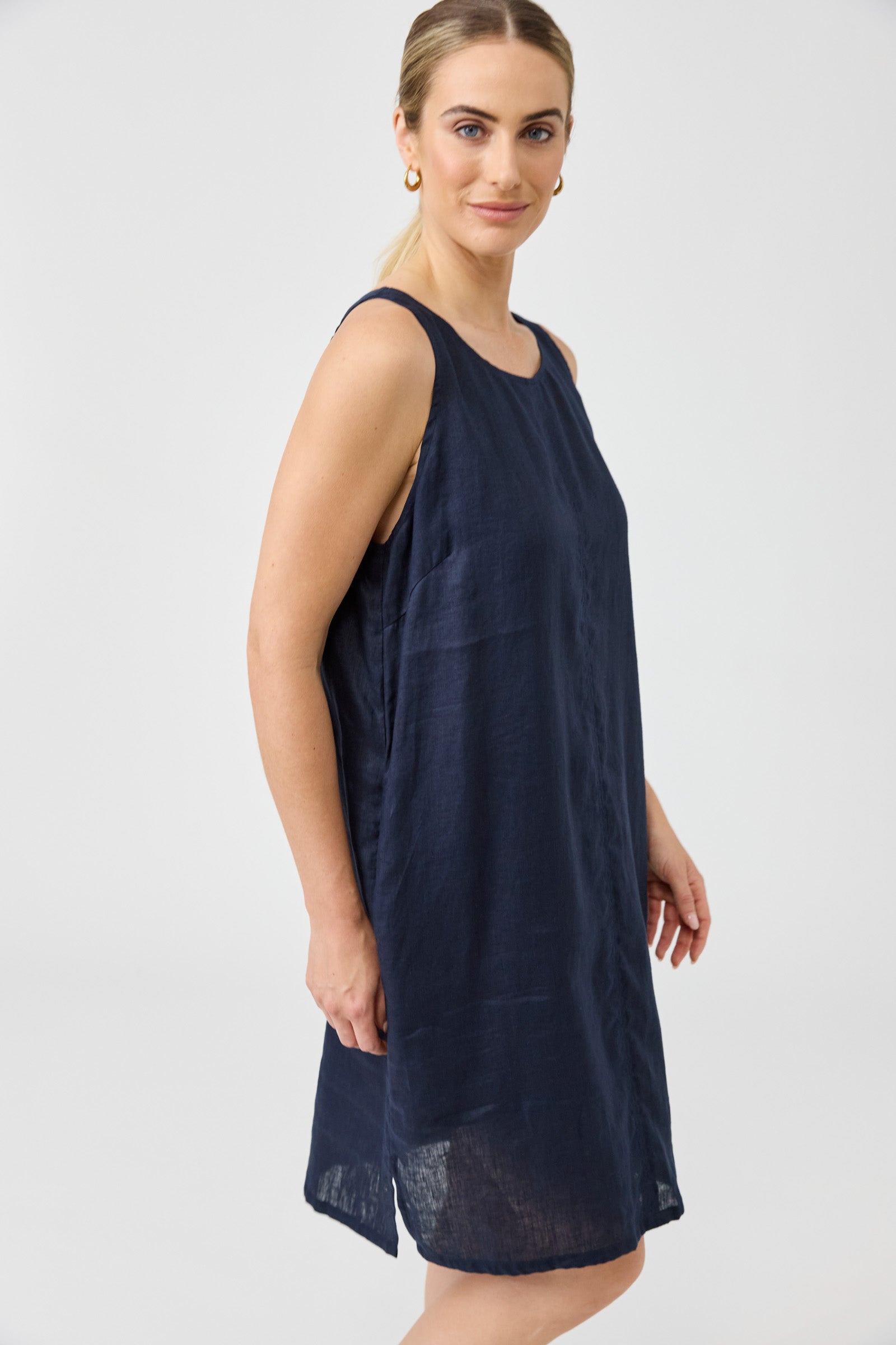 Studio Midi Dress - Navy