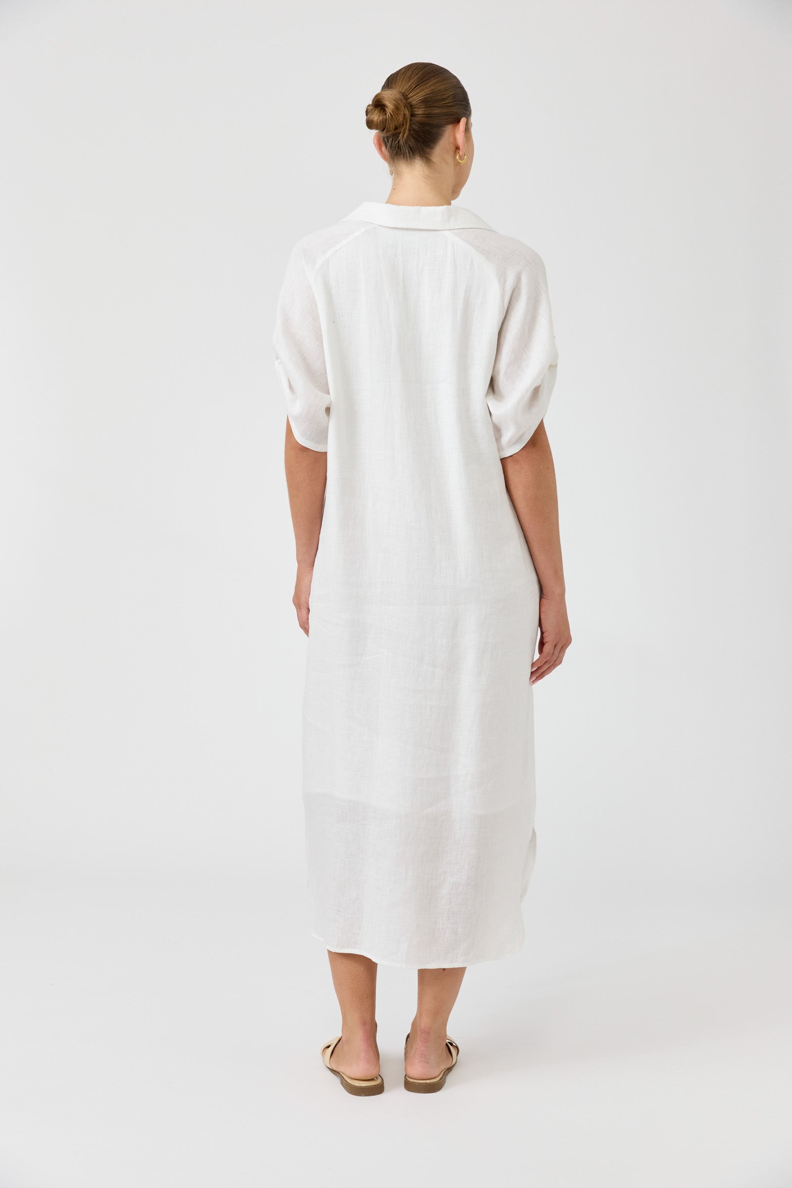 Studio Shirt Dress - Salt