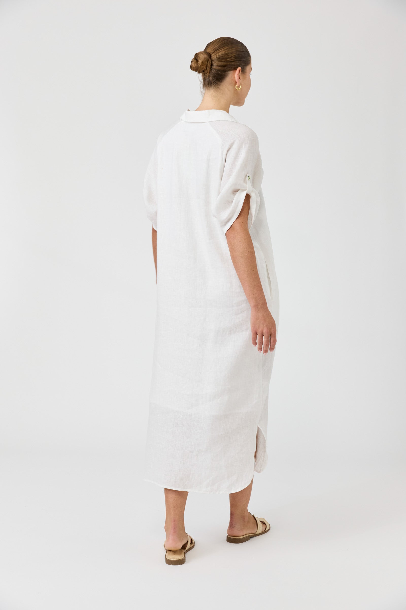 Studio Shirt Dress - Salt